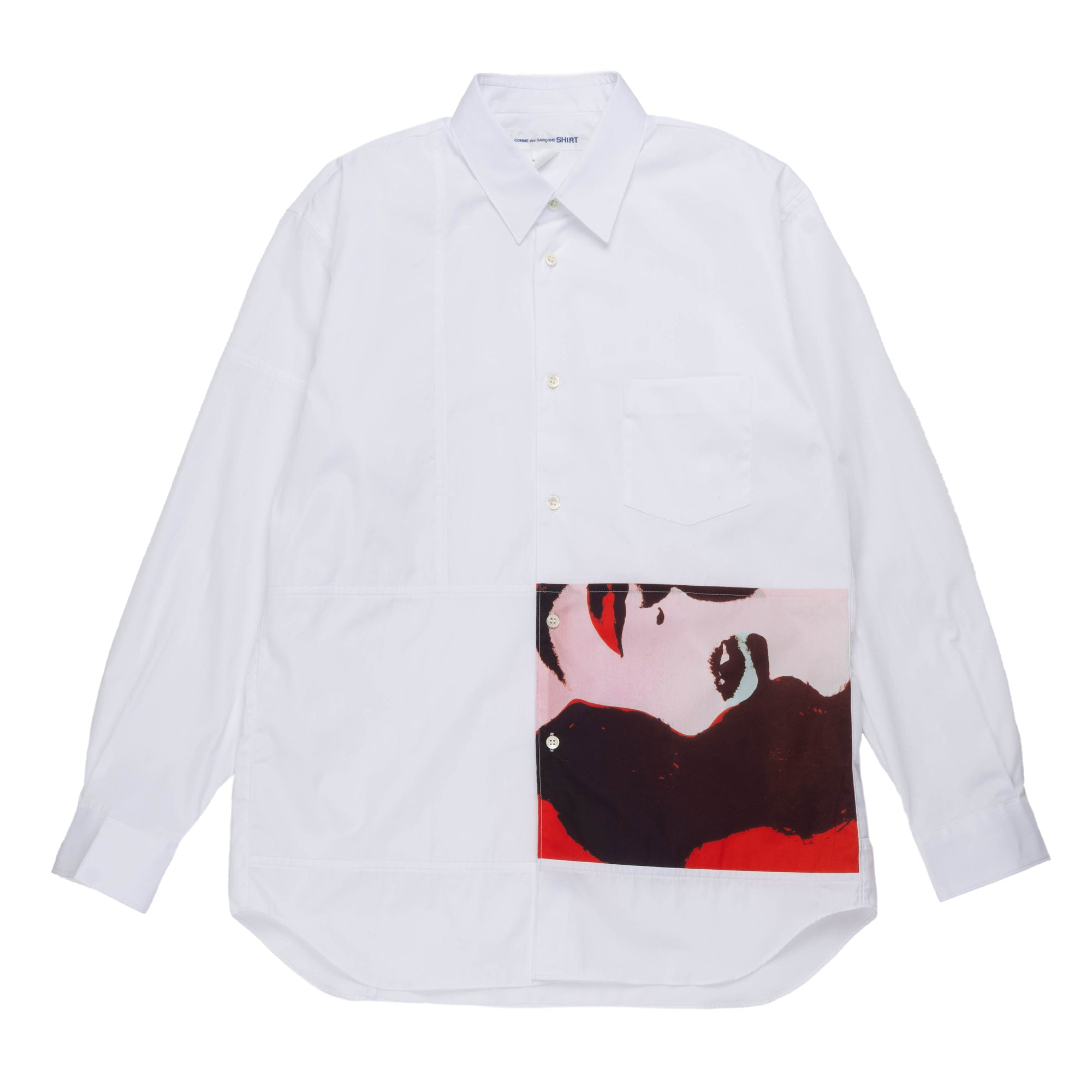 CDG SHIRT Andy Warhol Cotton Shirt White FM-B018-S24