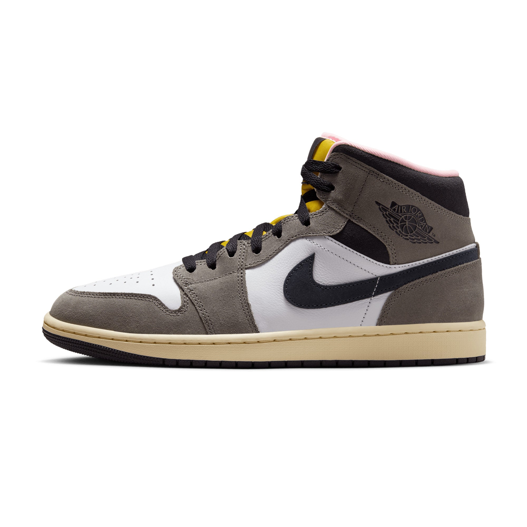 air jordan 1 mid se light smoke grey