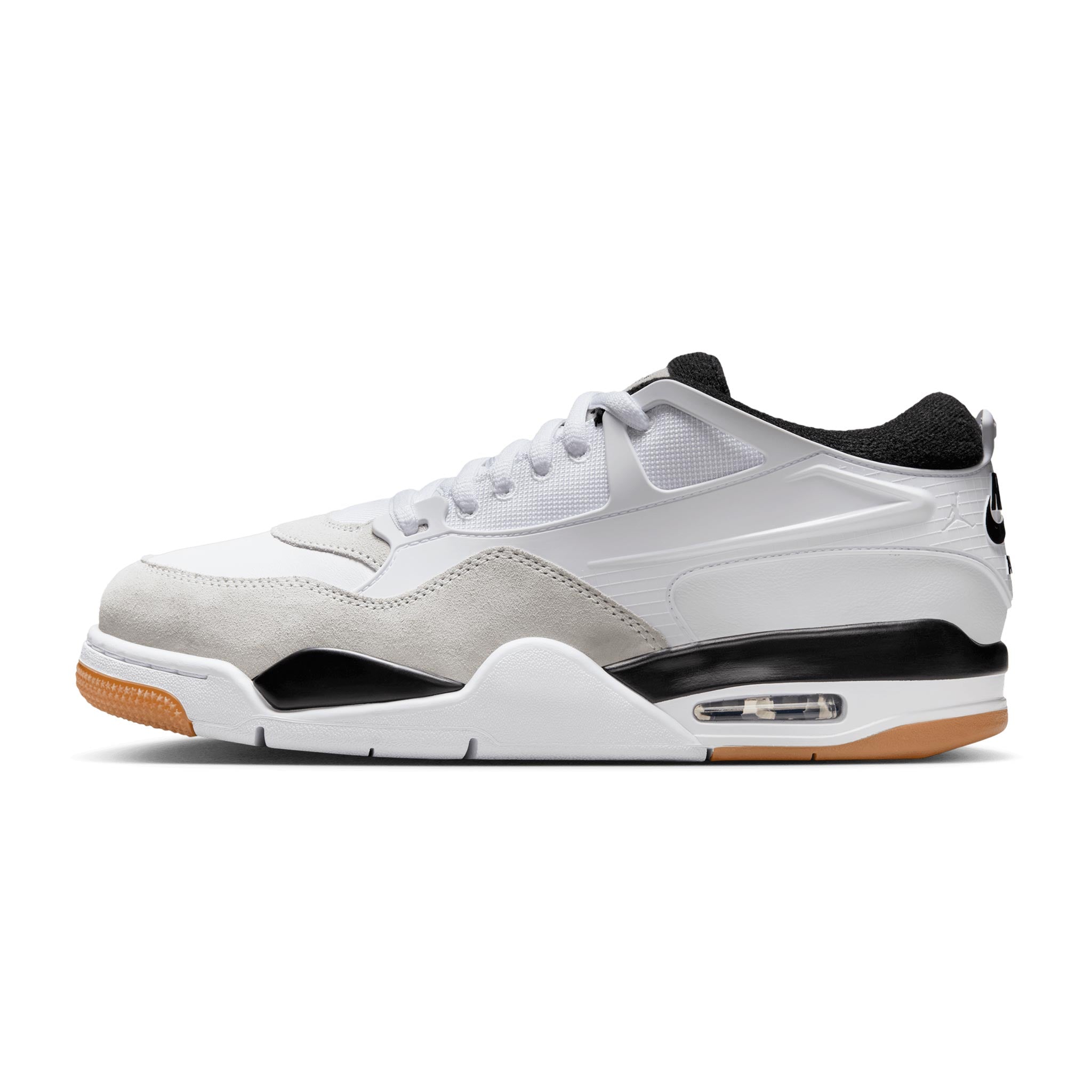 Air Jordan 4 RM WHITE/BLACK-NEUTRAL GREY-GUM MED BROWN FQ7939-110