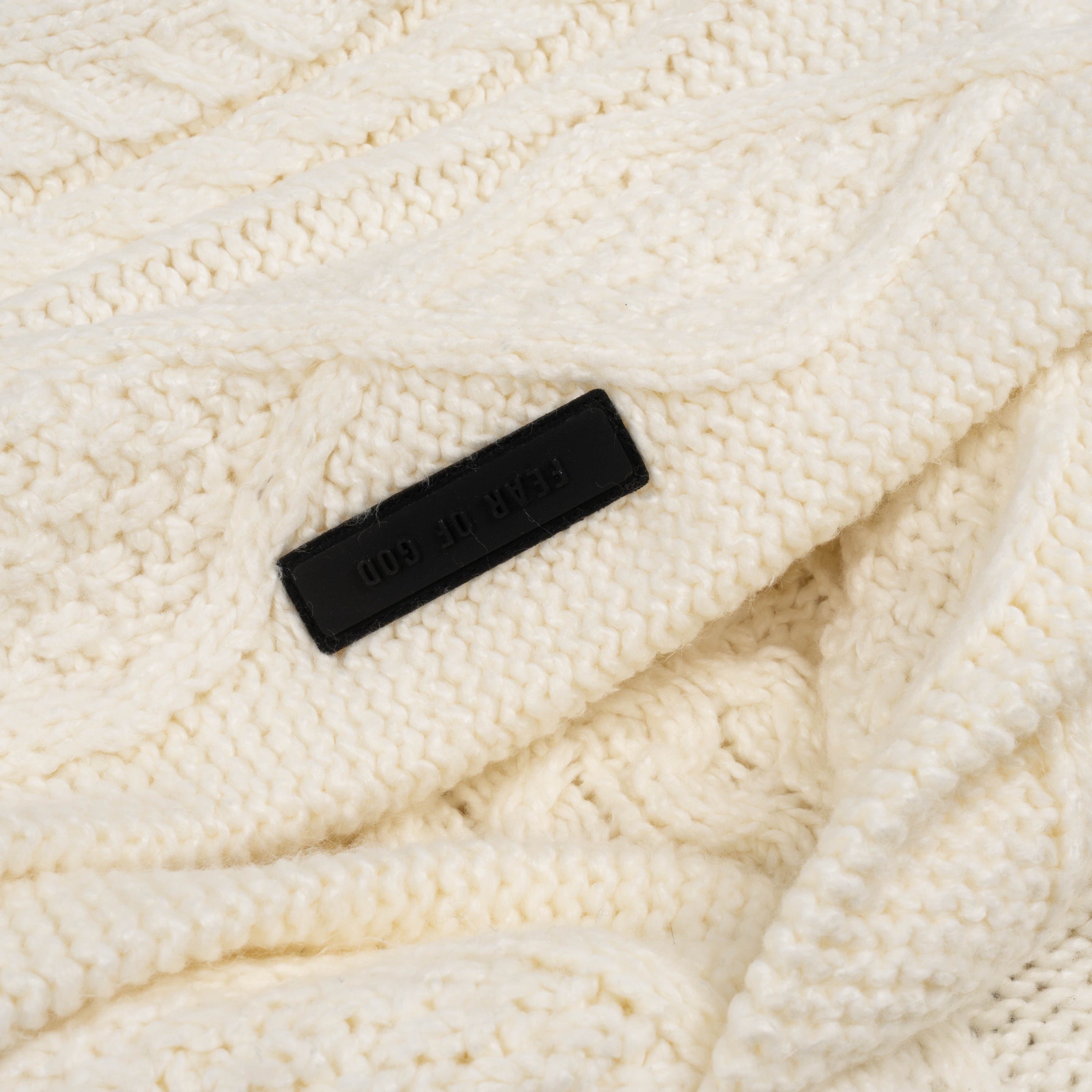 Cable Knit Hoodie 391F Cloud
