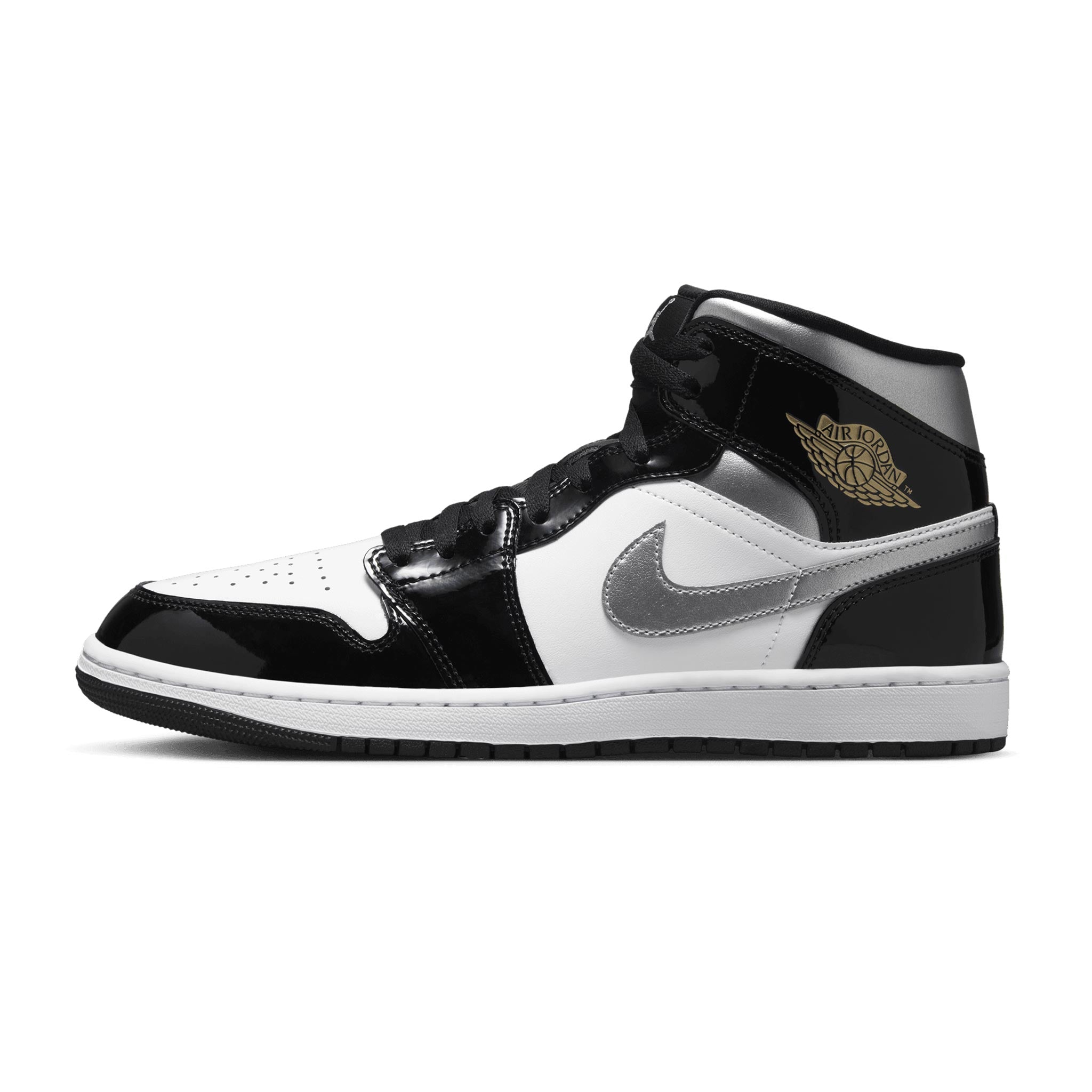 Black Jordan One Mid Mid Se Jordan One Black Metallic Gold Nike