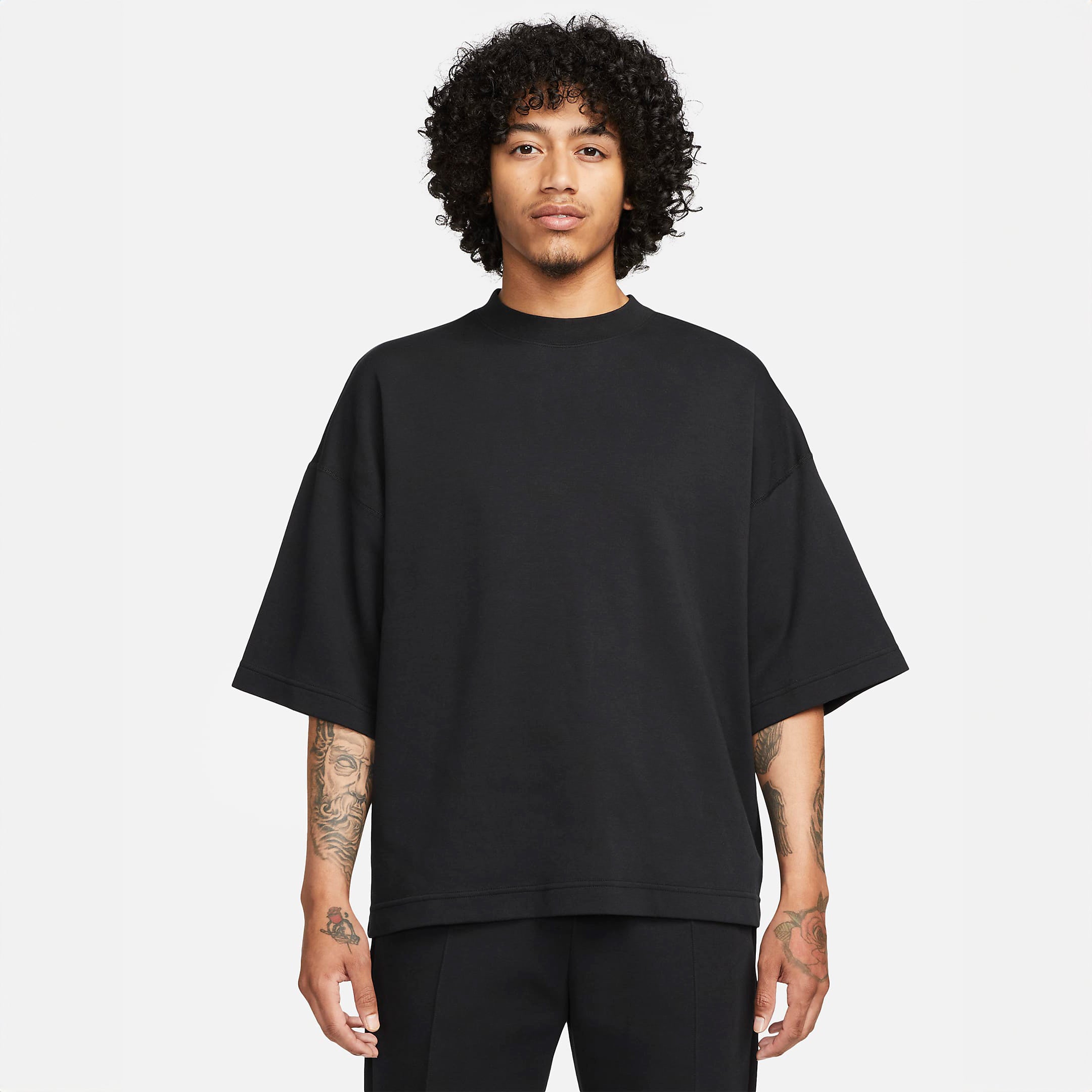 Nike Tech Fleece Reimagined Oversized SS Sweatshirt Black FB8165-010