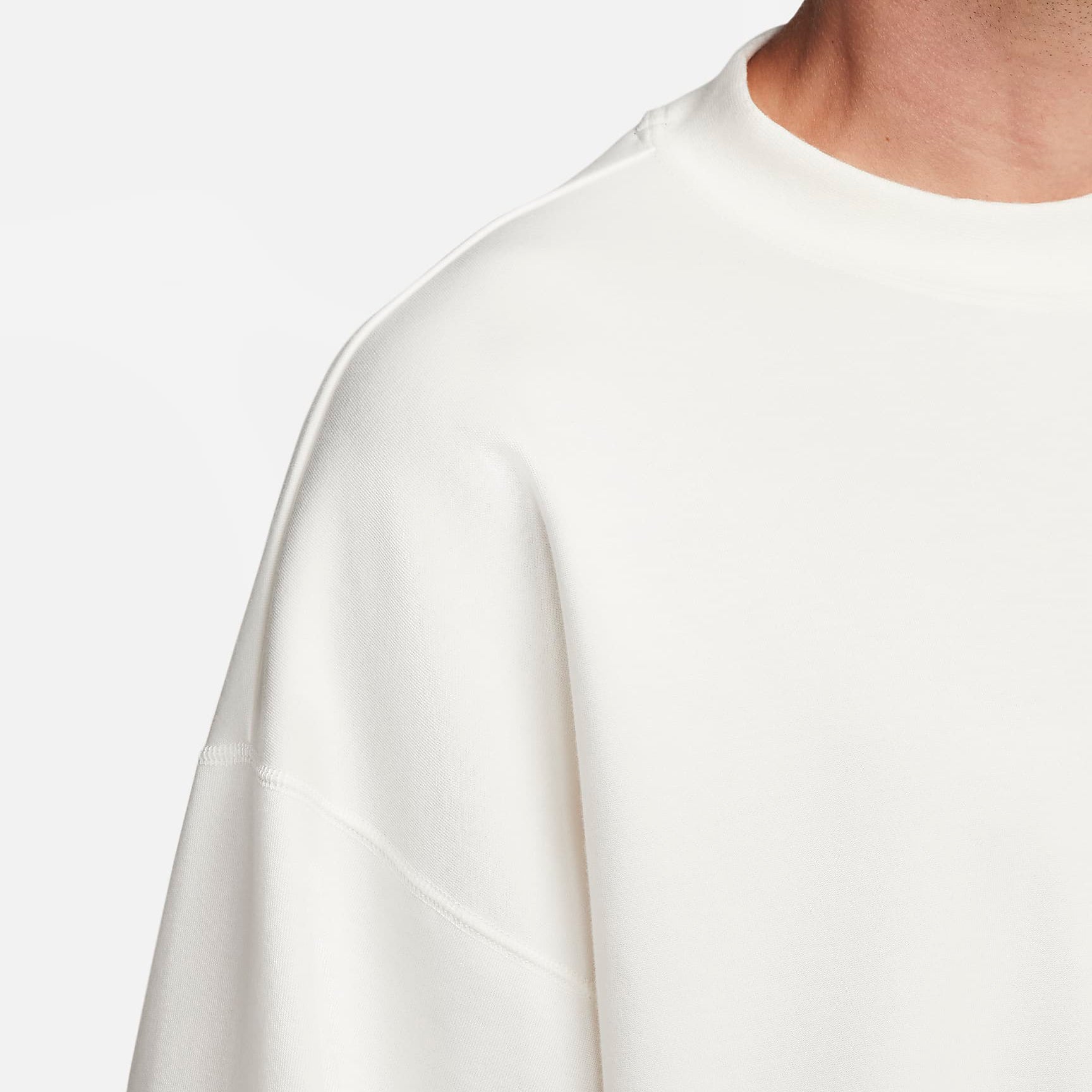 Nike Tech Fleece Reimagined Oversized SS Sweatshirt White FB8165-133