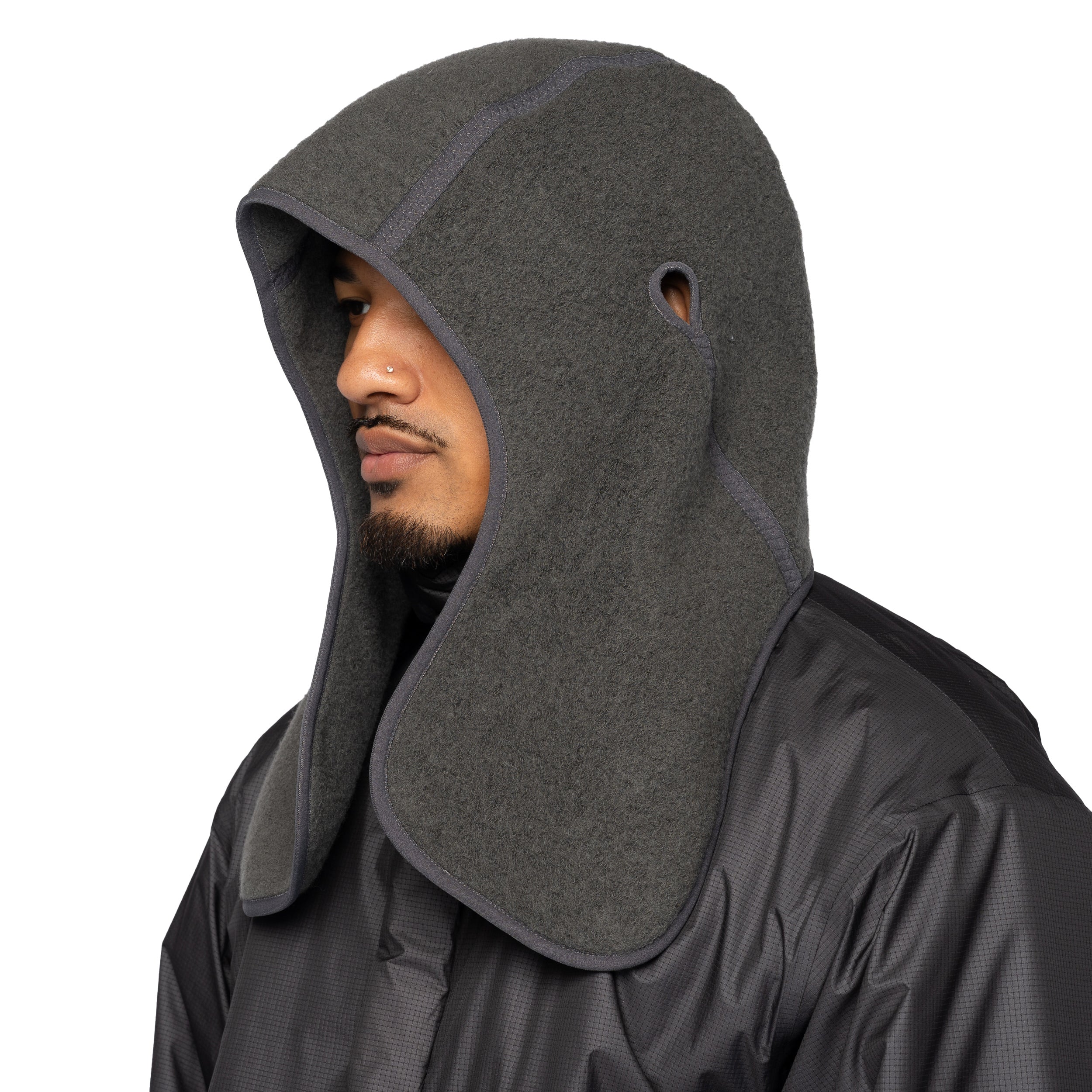 Wool Fleece Hood Dark Lava GZ95383 – Capsule