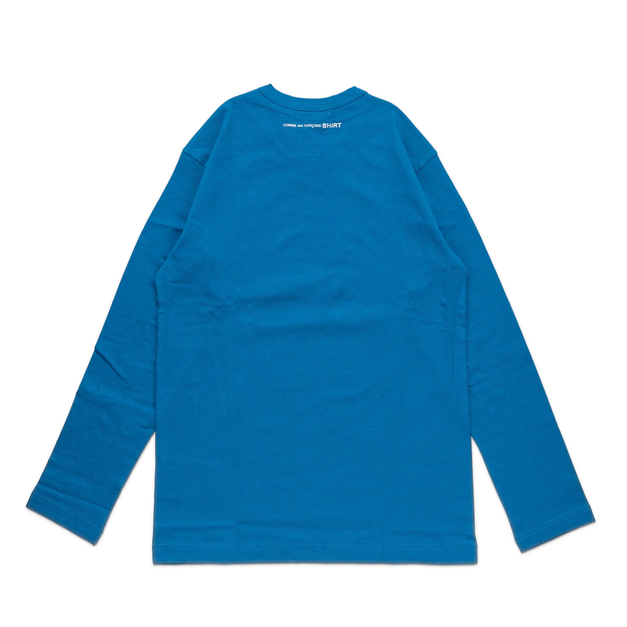 CDG Shirt Rear Logo L/S Tee FJ-T015-W22 Blue