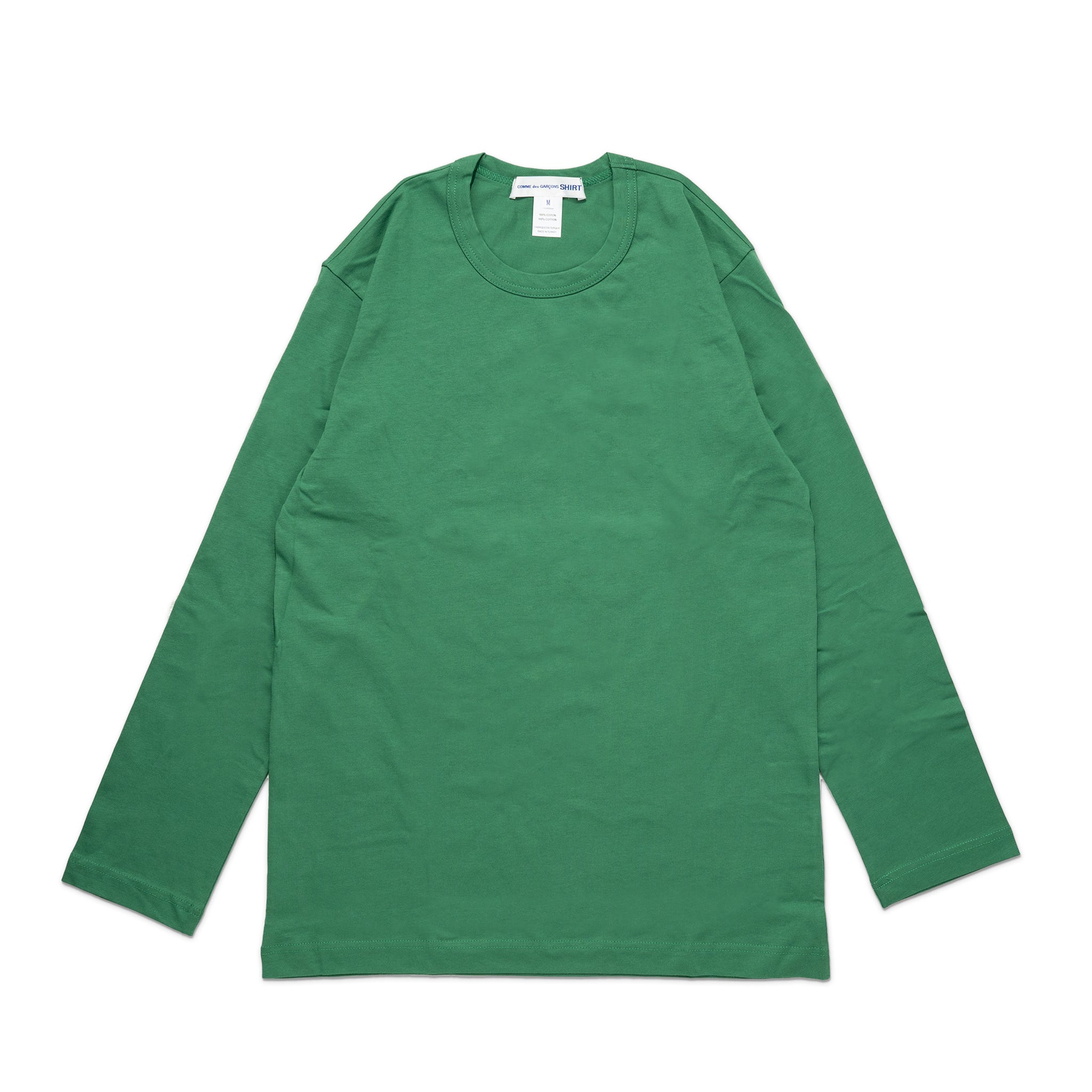 CDG Shirt Rear Logo L/S Tee FJ-T015-W22 Green - Main Image