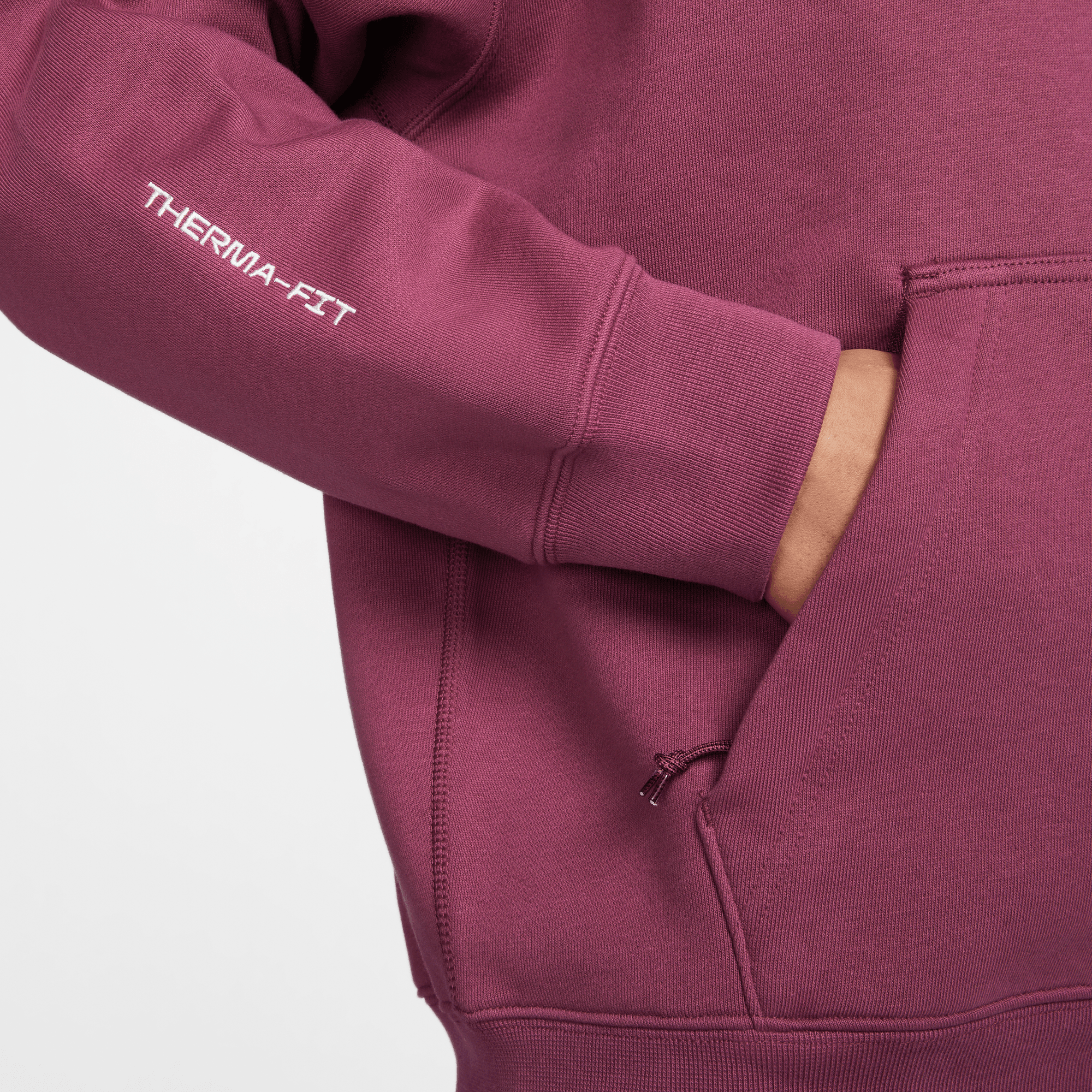 Nike logo-embroidered drop-shoulder sweatshirt