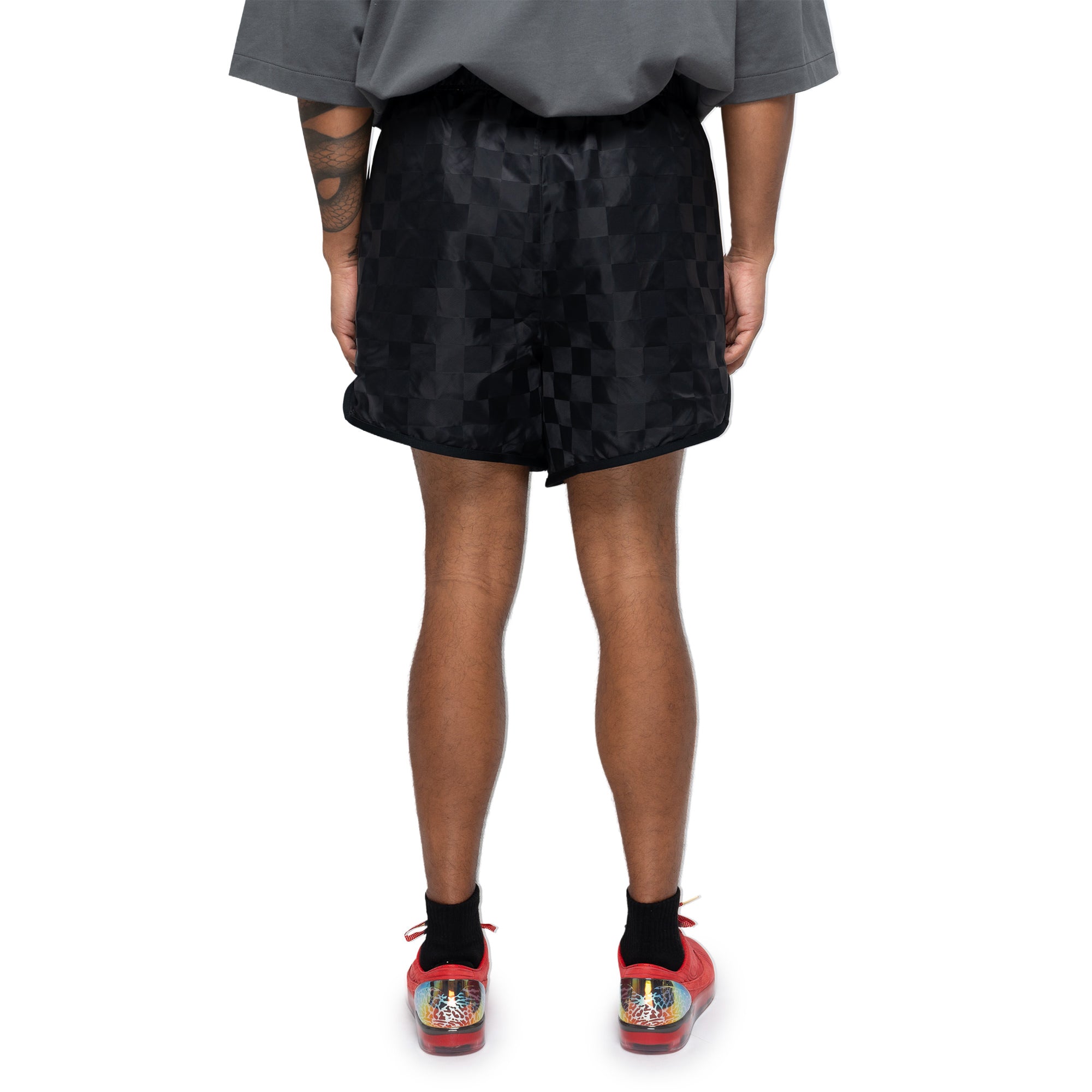 Checkered Gym Short Vintage Black RW00301-0031