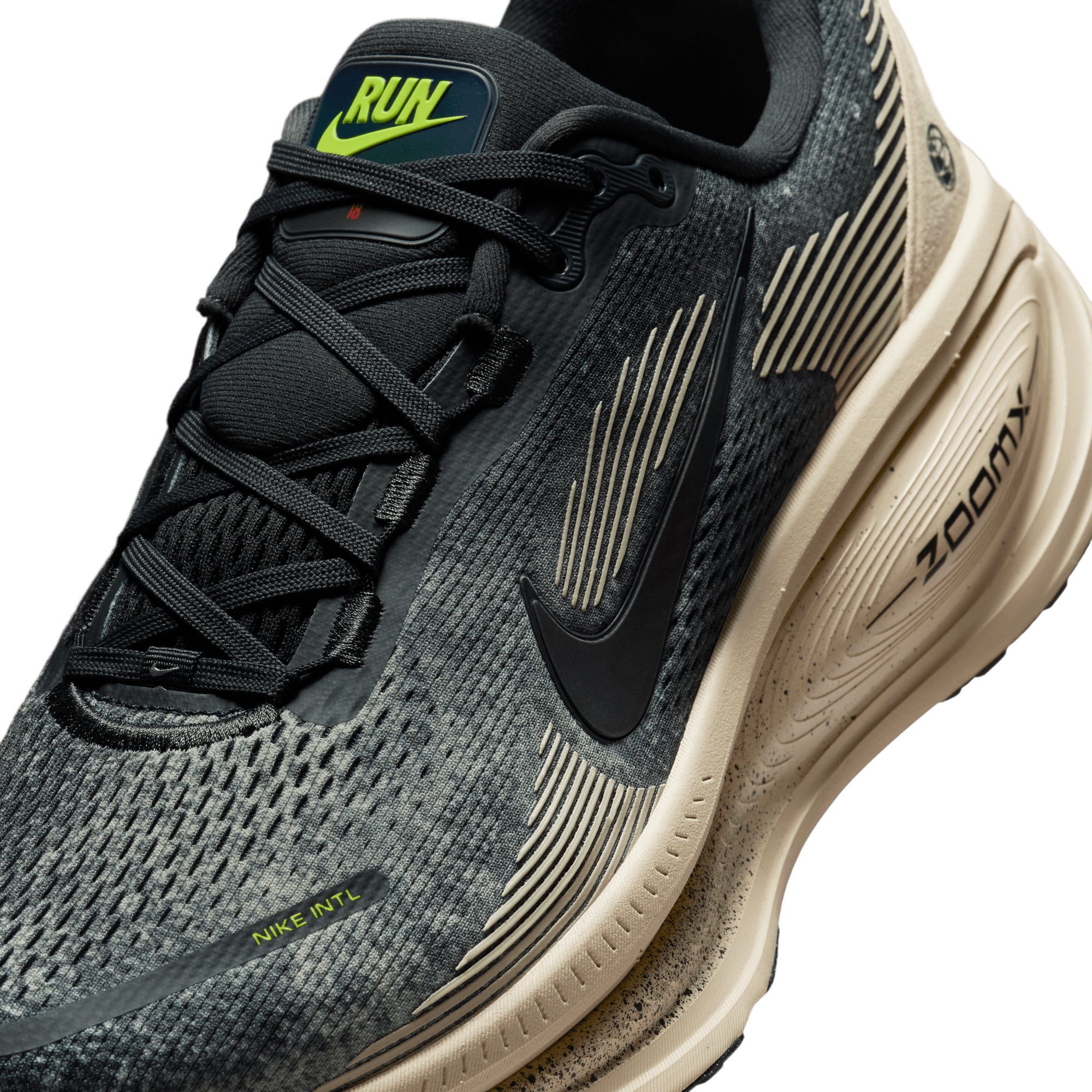◆Nike◆ Bomero 18 M Oatmeal & Thrust Bolt Black IH4114140 I Nike Vomero 18 OATMEAL/BLACK-ANTHRACITE-VOLT IH4114-140