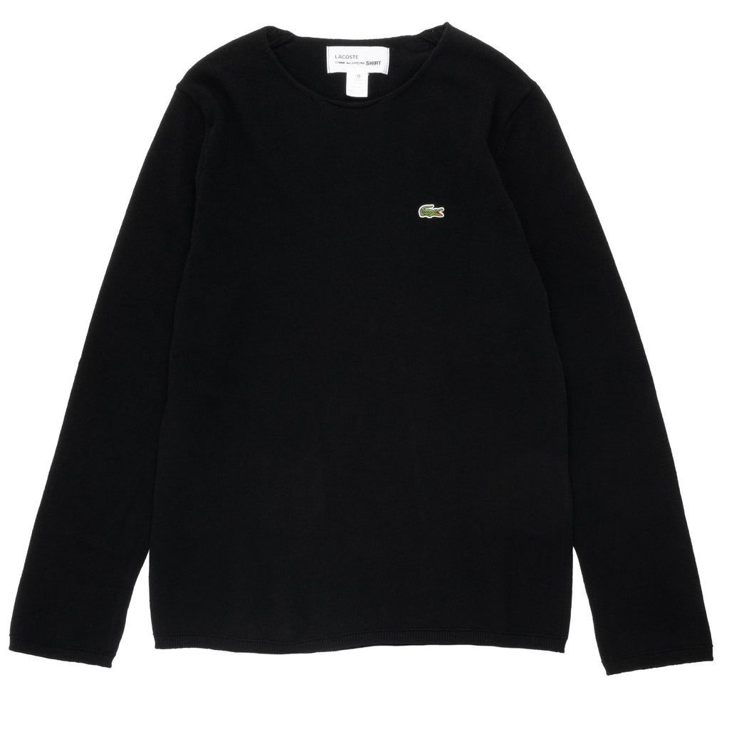 CDG tailored SHIRT Lacoste Wool Sweater FL-N004-W23 Black