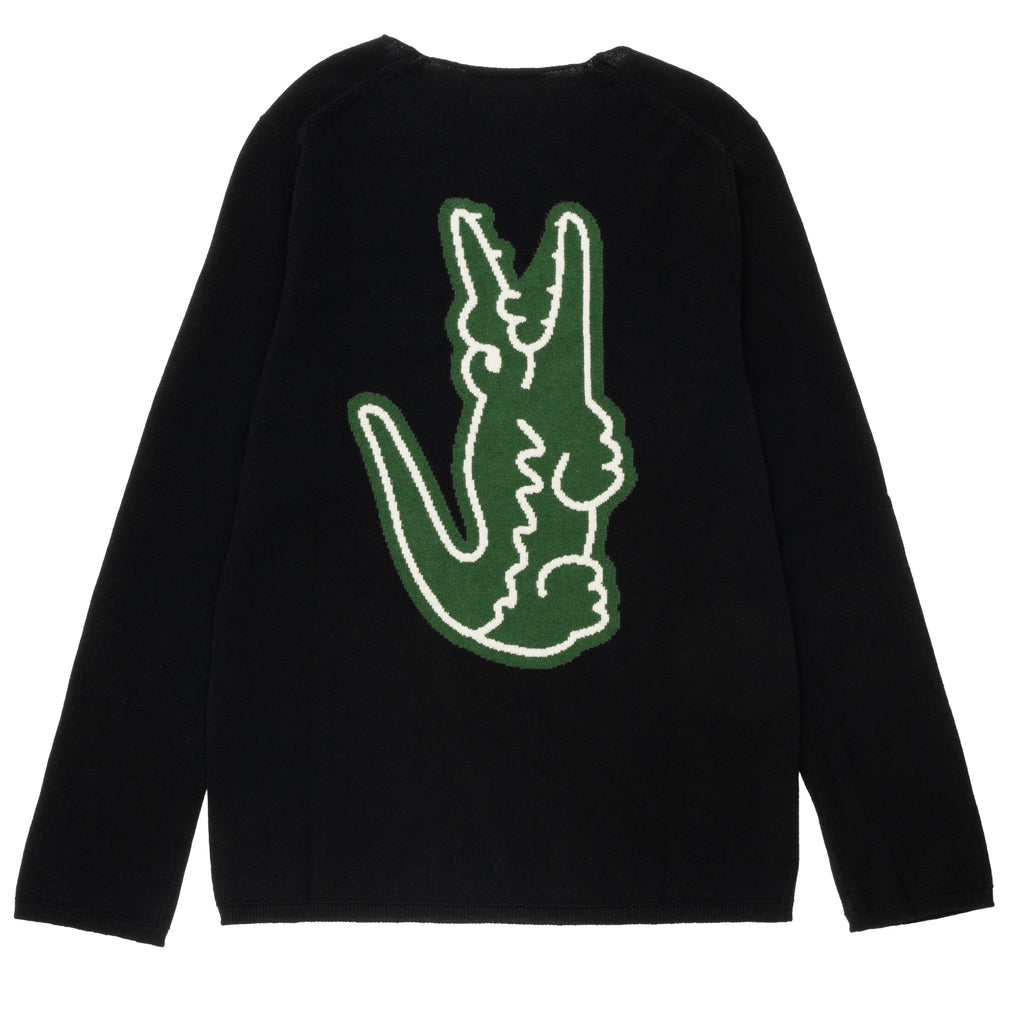 CDG tailored SHIRT Lacoste Wool Sweater FL-N004-W23 Black