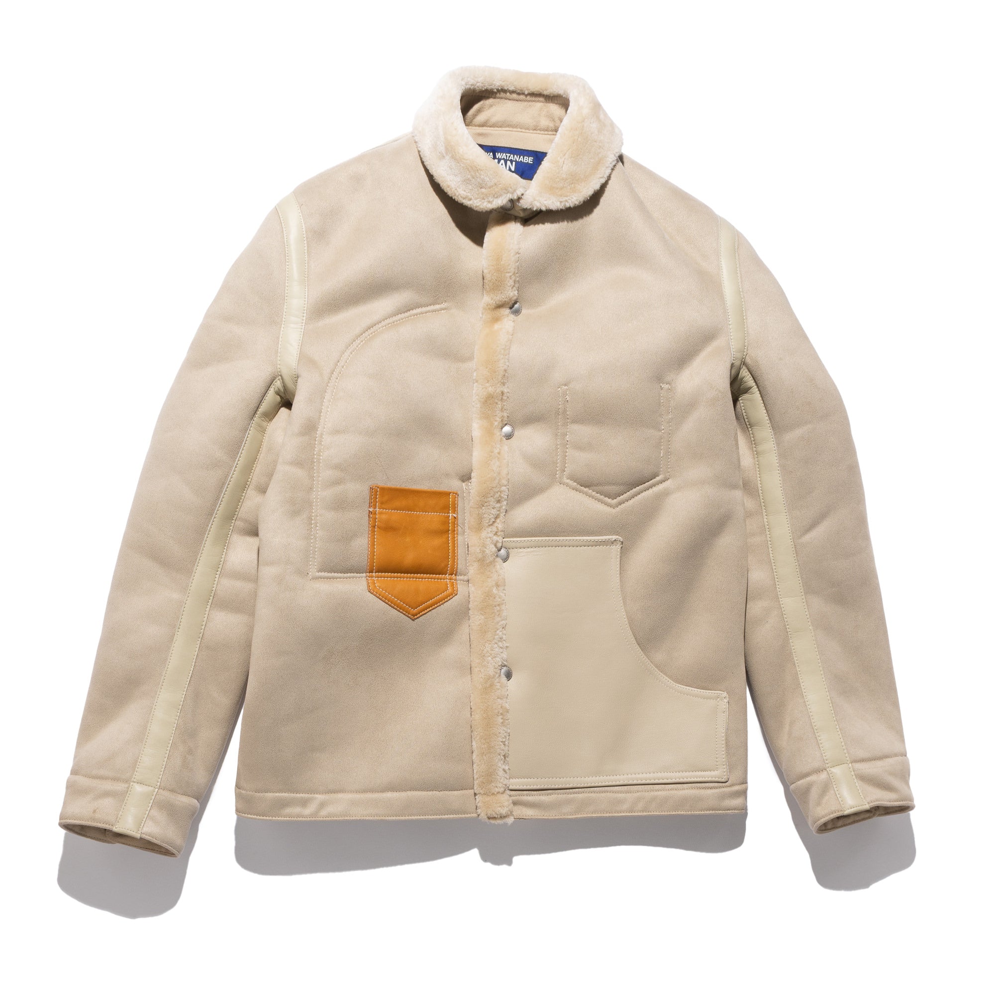 JWM Shearling Work Jacket Beige WP-J025-051-1