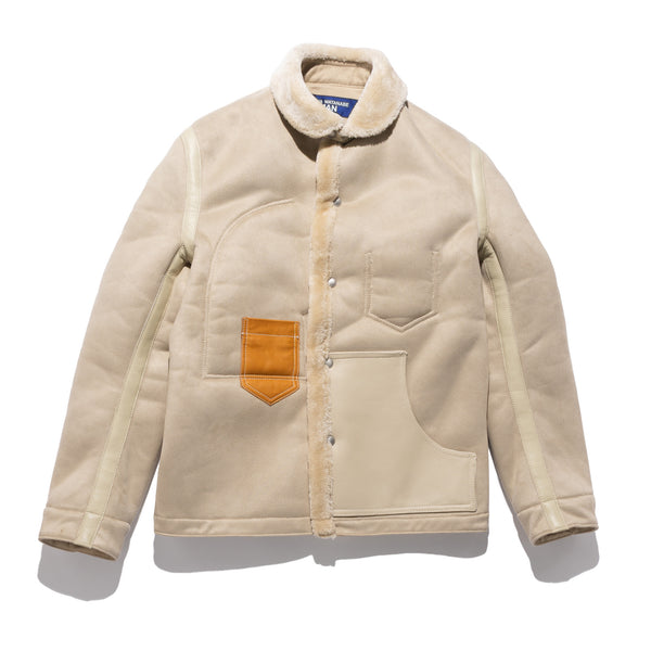JWM Shearling Work Jacket Beige WP-J025-051-1