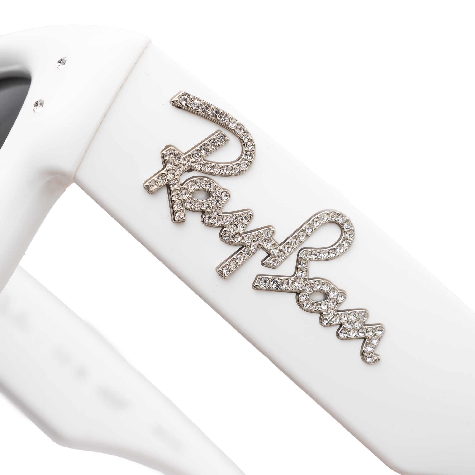 A$AP Rocky Wayfarer Puffer Swarovski Strass White 5073