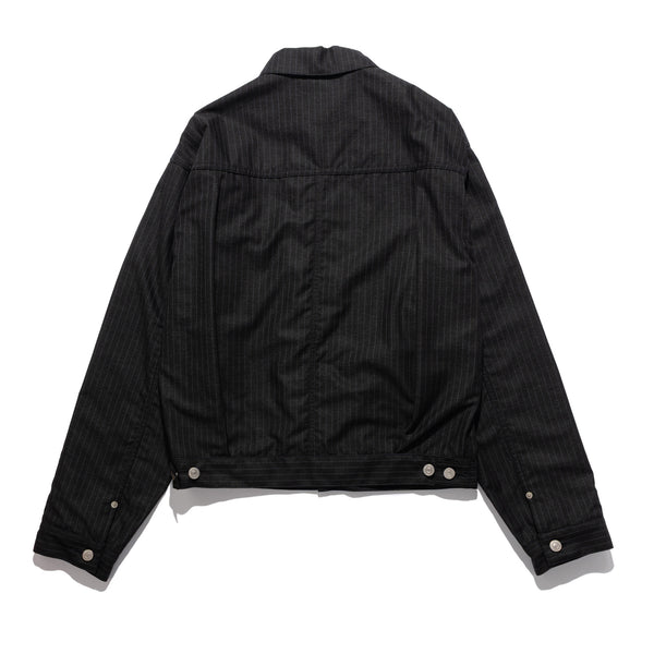 JWM x Levis Type II Stripe Trucker Jacket Dark Grey WQ-J210-051-1