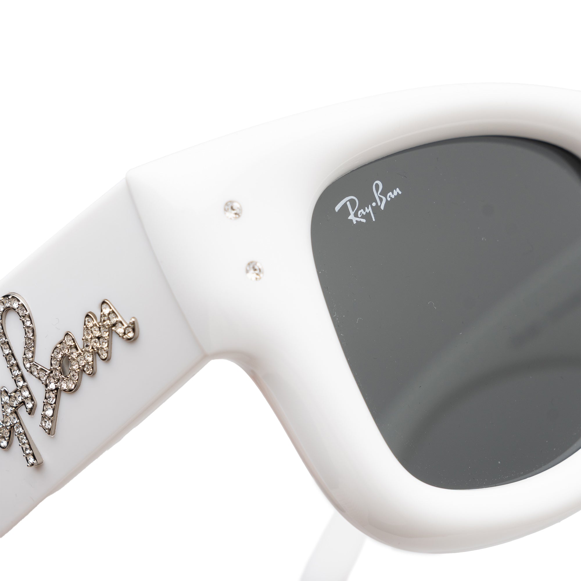 A$AP Rocky Wayfarer Puffer Swarovski Strass White 5073