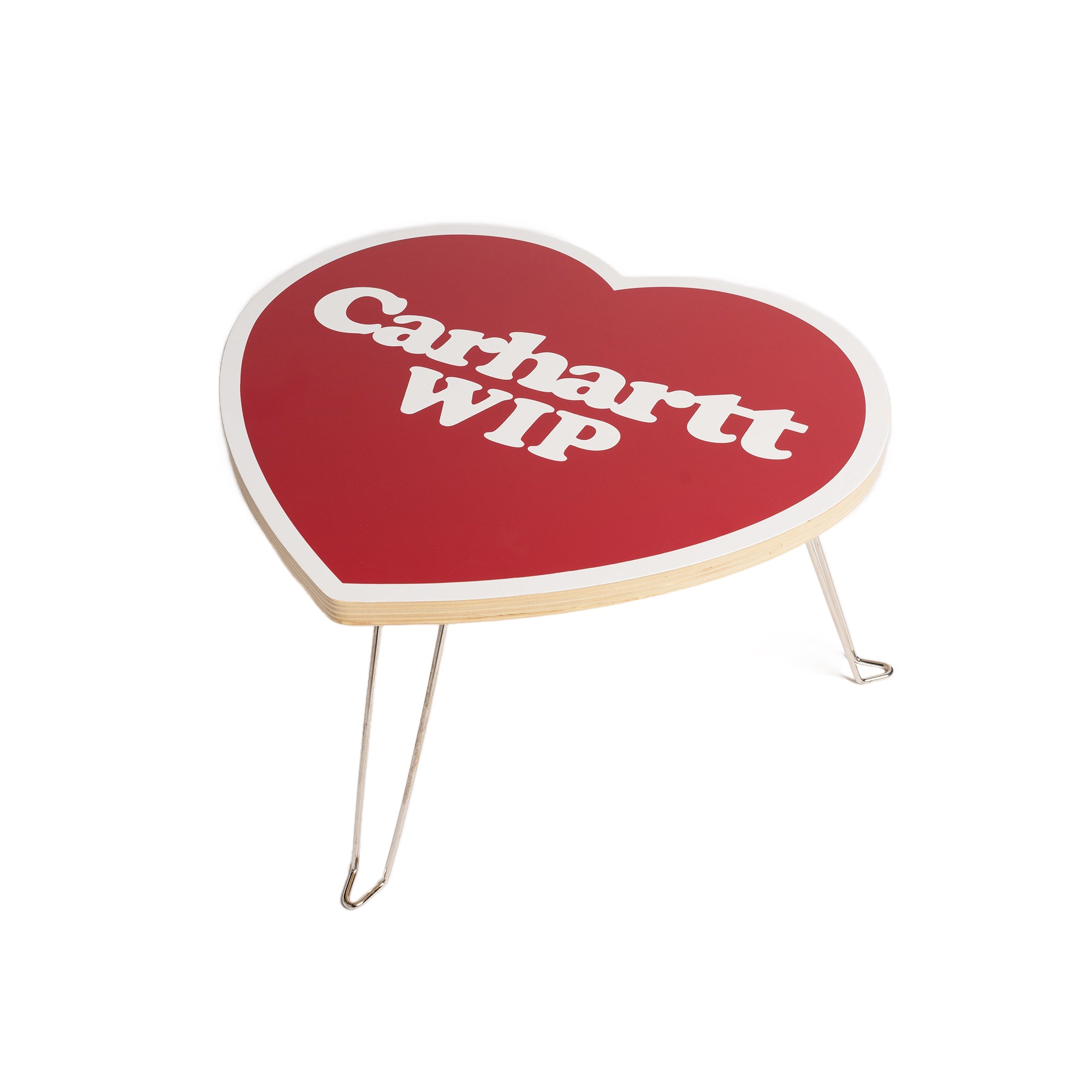 Heart Folding Table Scarlet/White I035830