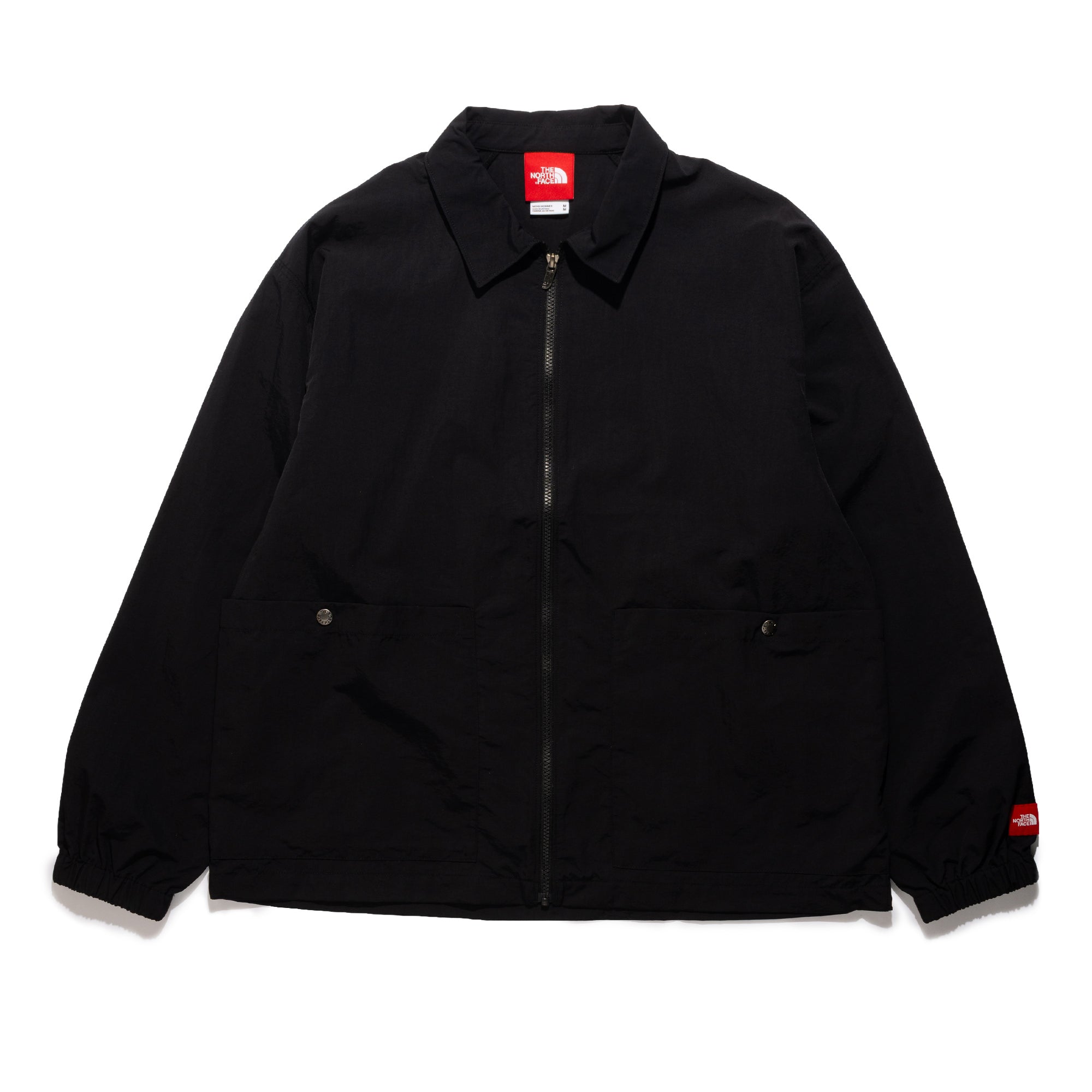 TNF Red Box Nylon L/S Shirt Black NF0A8FHCJK3