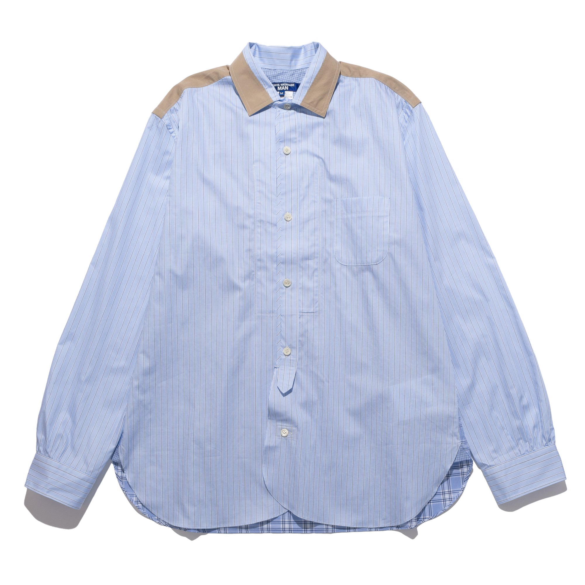 JWM Striped Cardigan Shirt Blue WQ-B025-051
