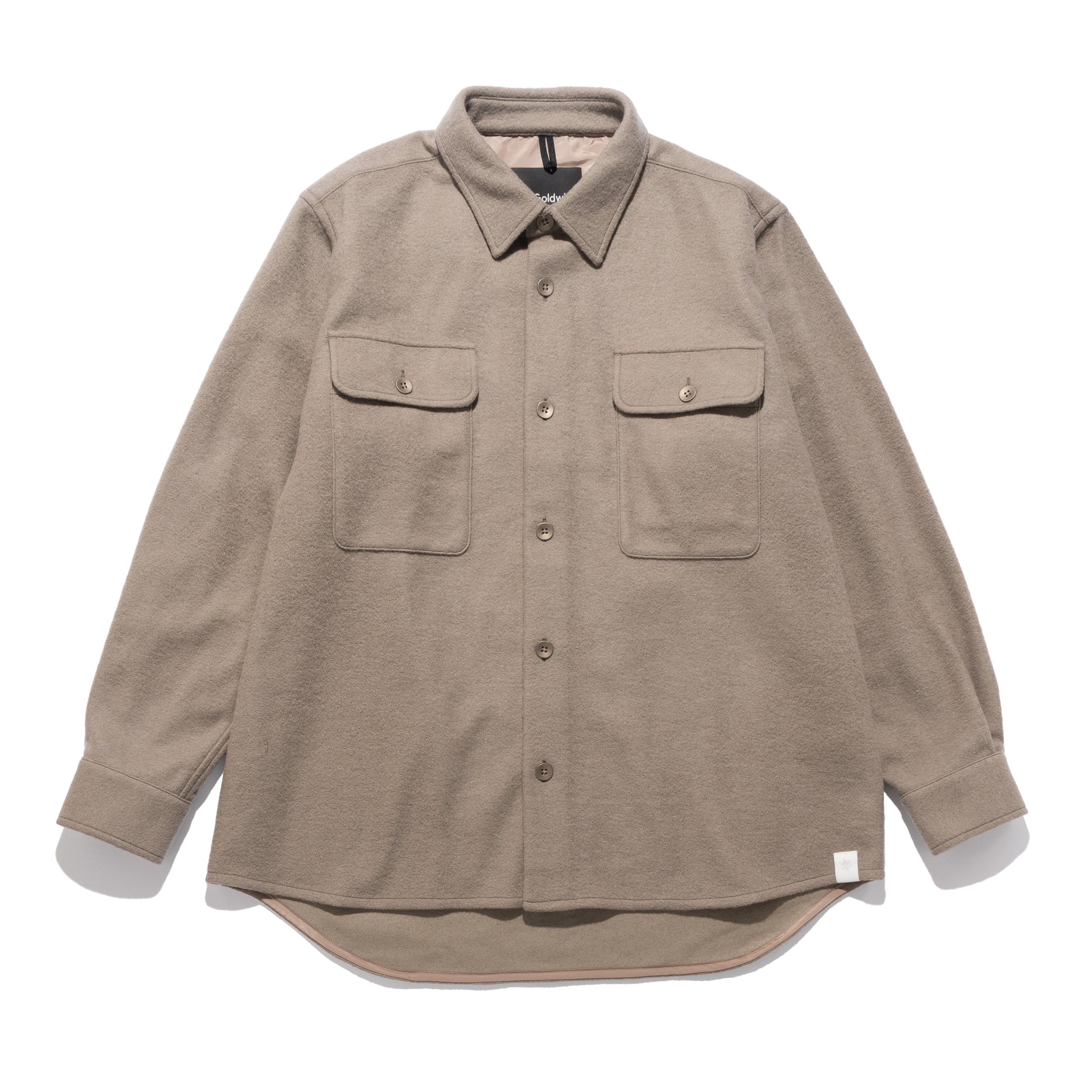 Wool Coptis Shirt Taupe GL55701
