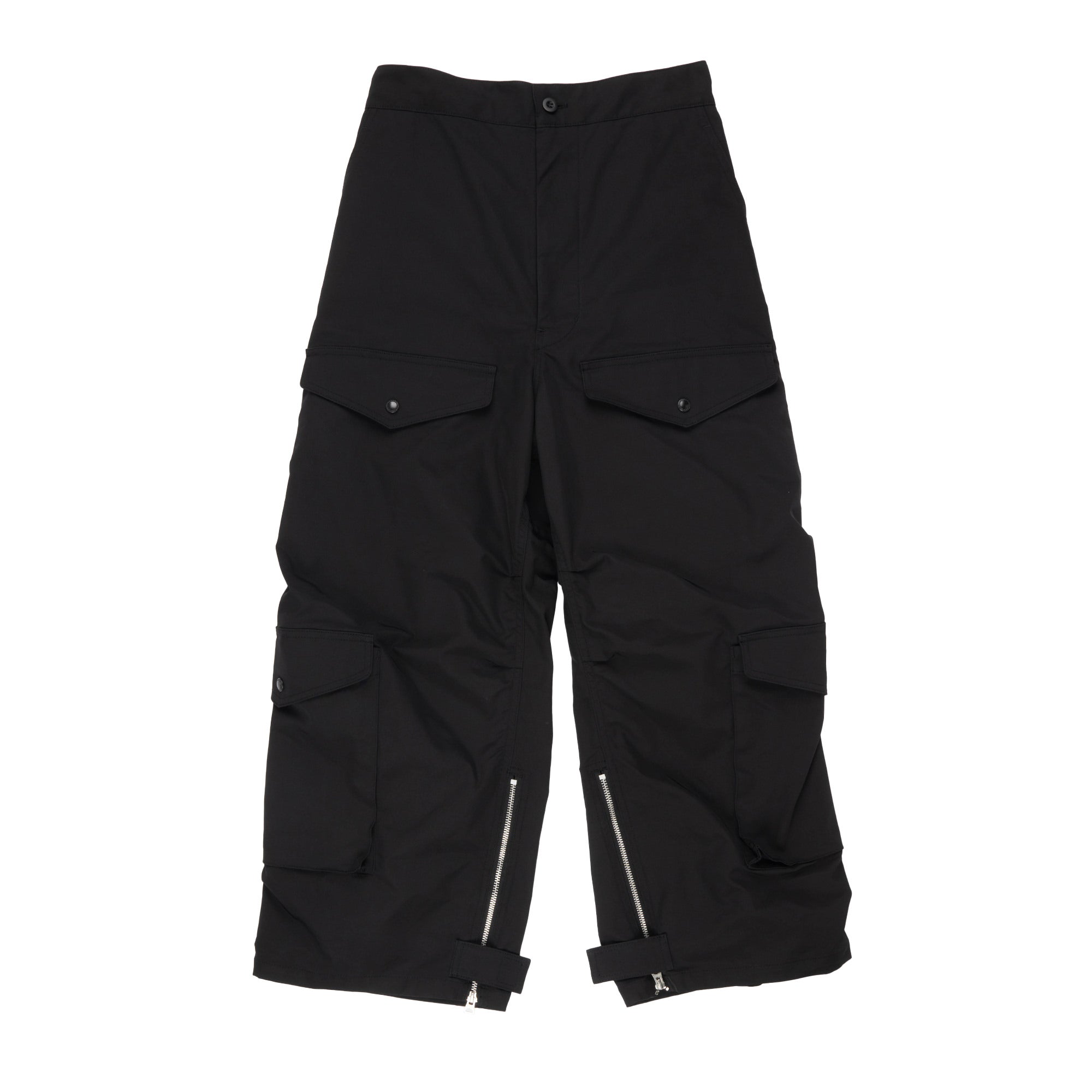 JW MAN Wide-Fit Cargo Pants Black WM-P007-051