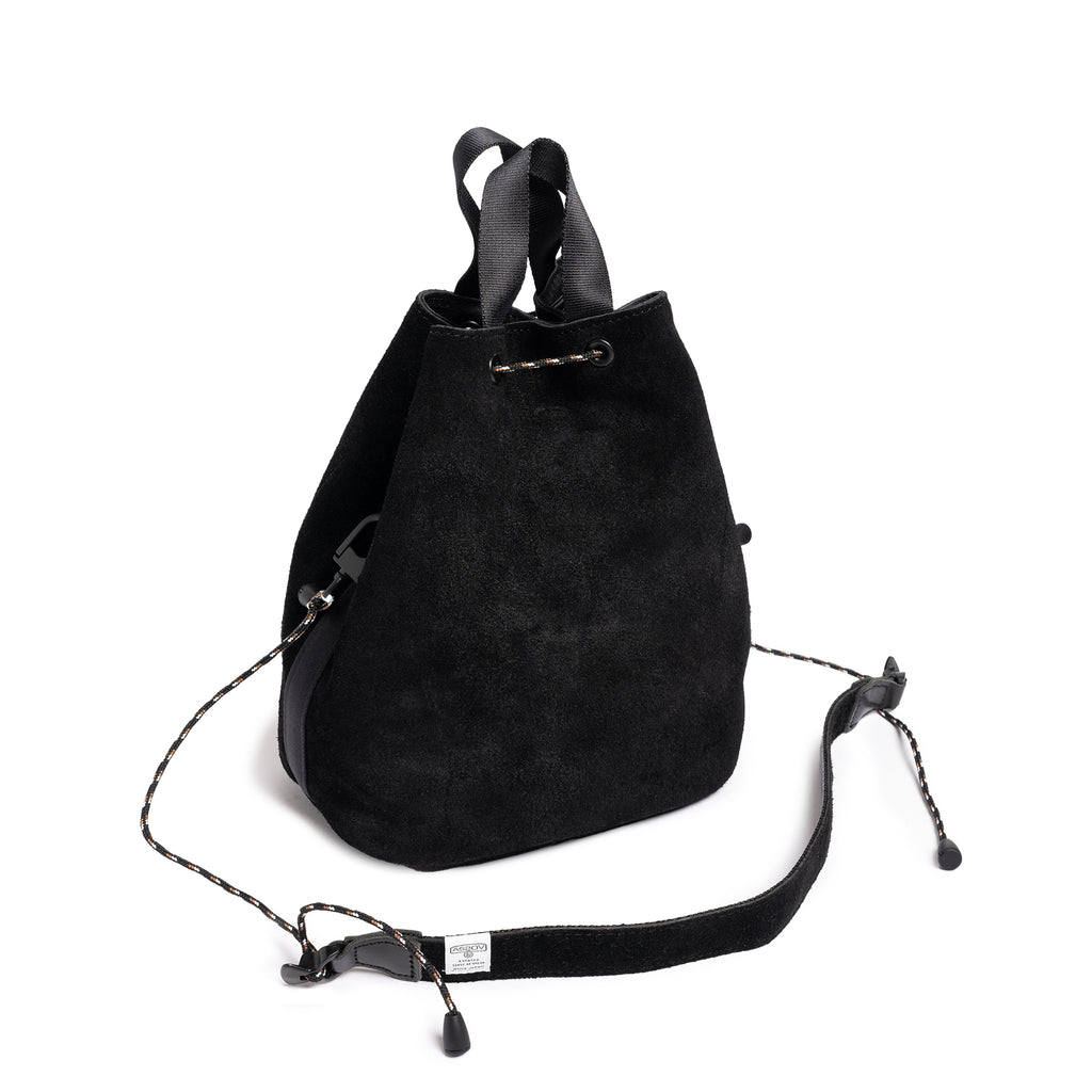 WP Suede Drawstring Bag Black 091754-10