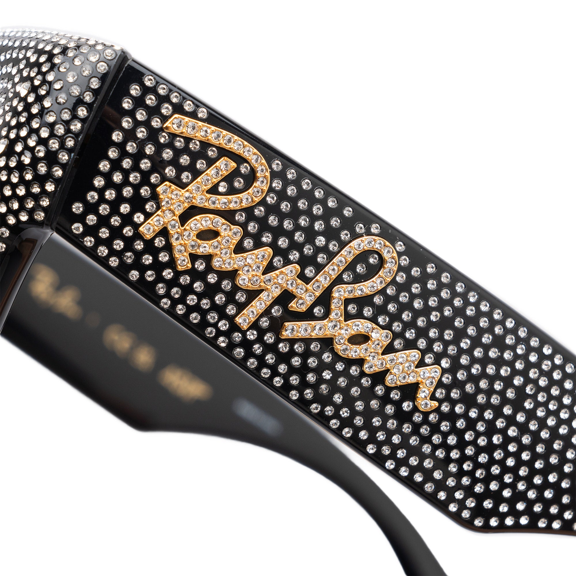 A$AP Rocky Wayfarer Puffer Swarovski Pavé Strass Black 5004