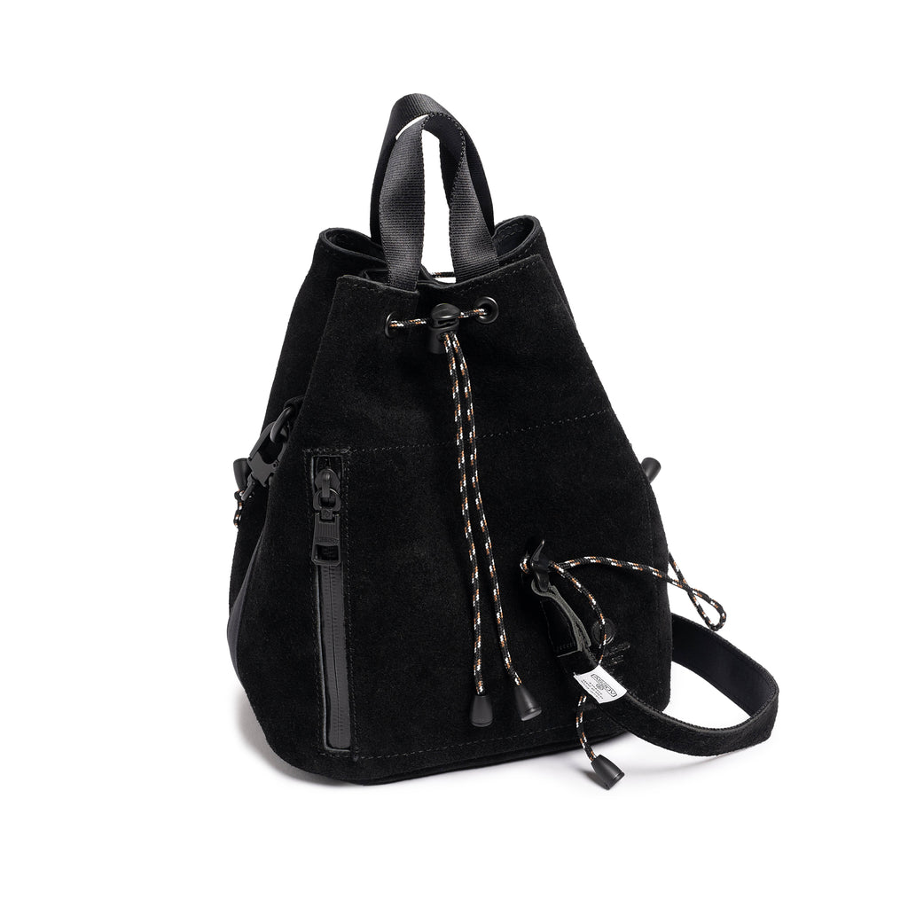 WP Suede Drawstring Bag Black 091754-10