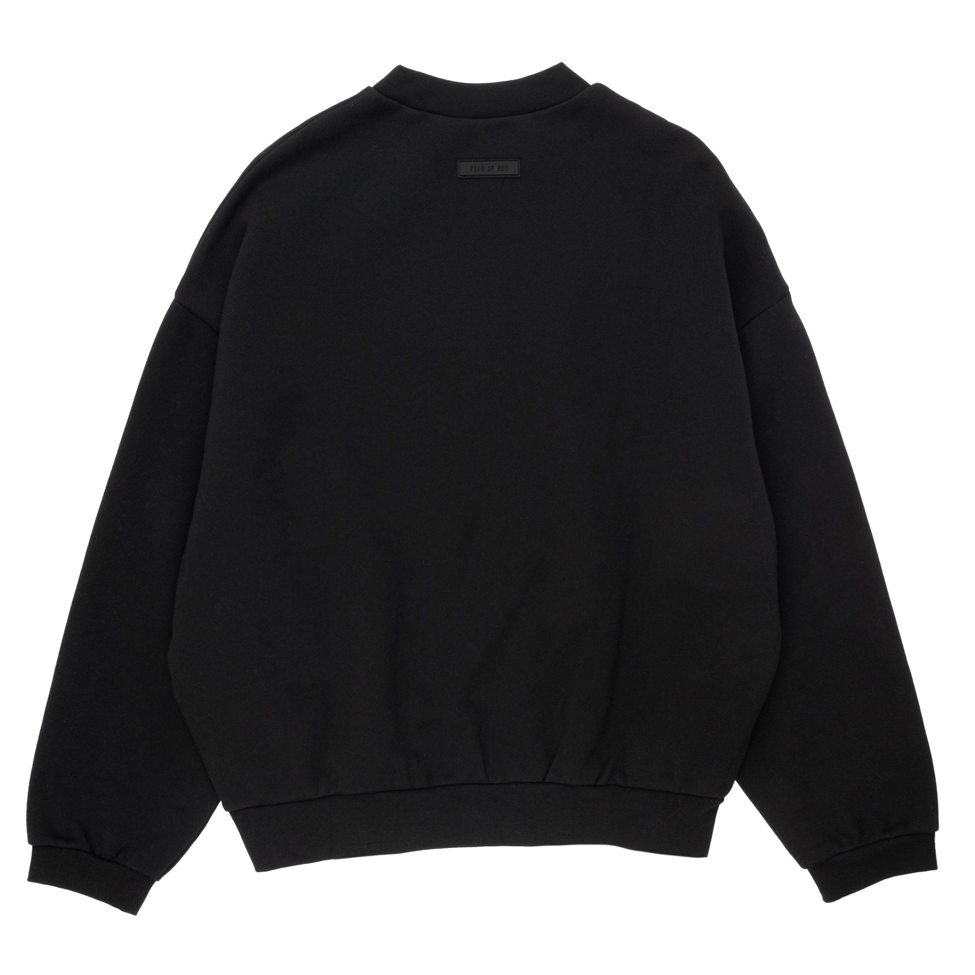 black essentials crewneck sweatshirt