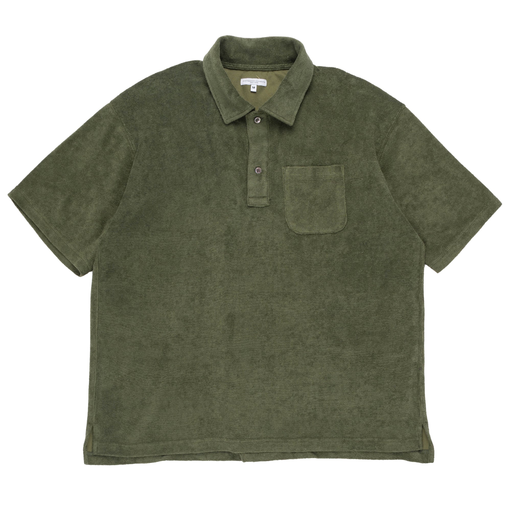EG Polo Shirt Olive CP Velour 24S1B036