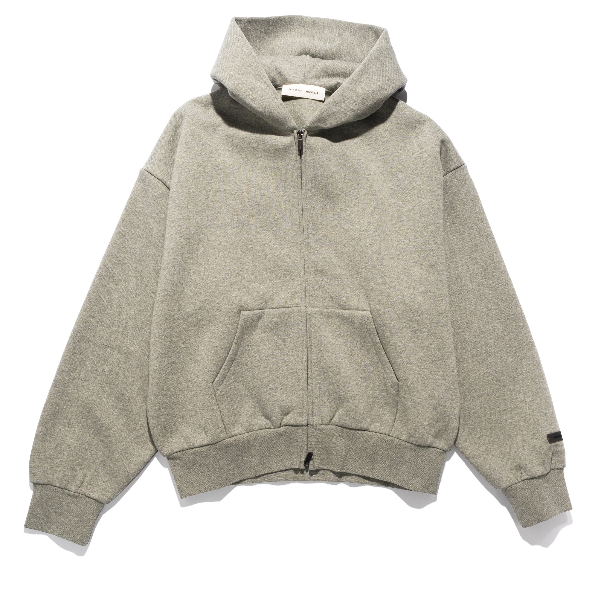 Classic Fit Fleece Zip Concrete 192SP254785F
