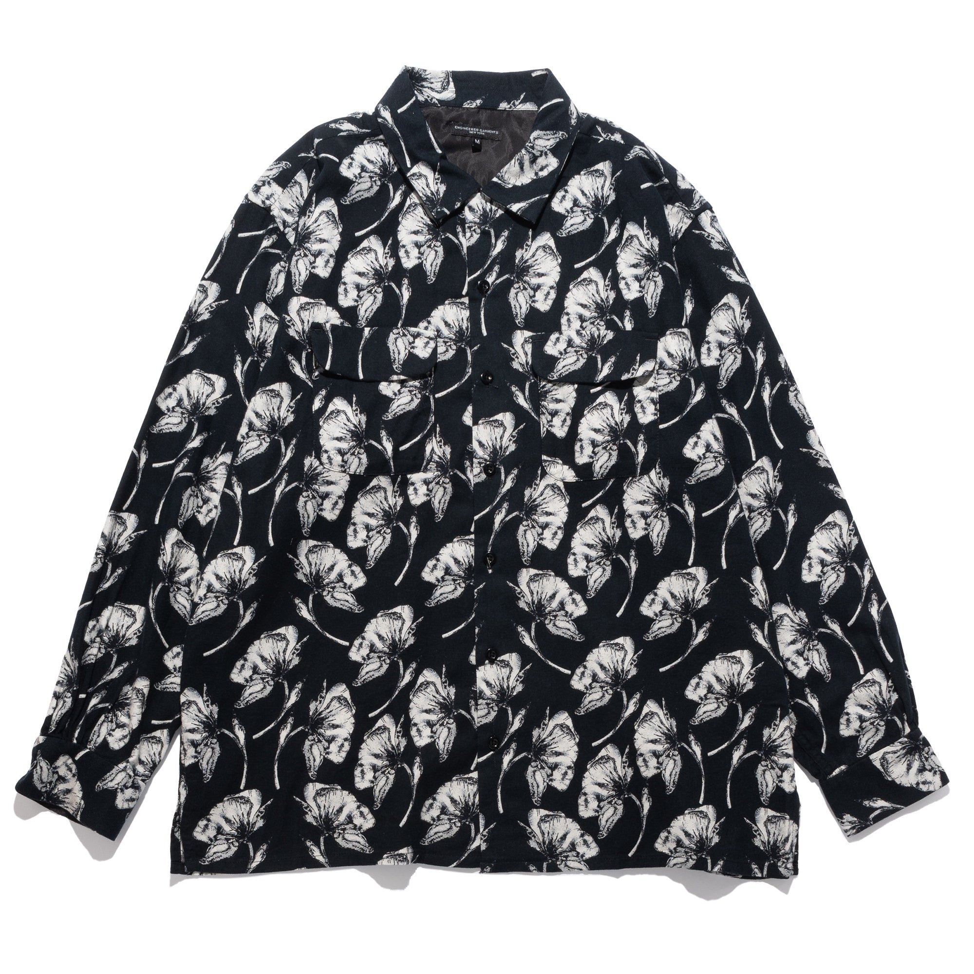 EG Classic Shirt Cotton Brushed Black 25F1A005