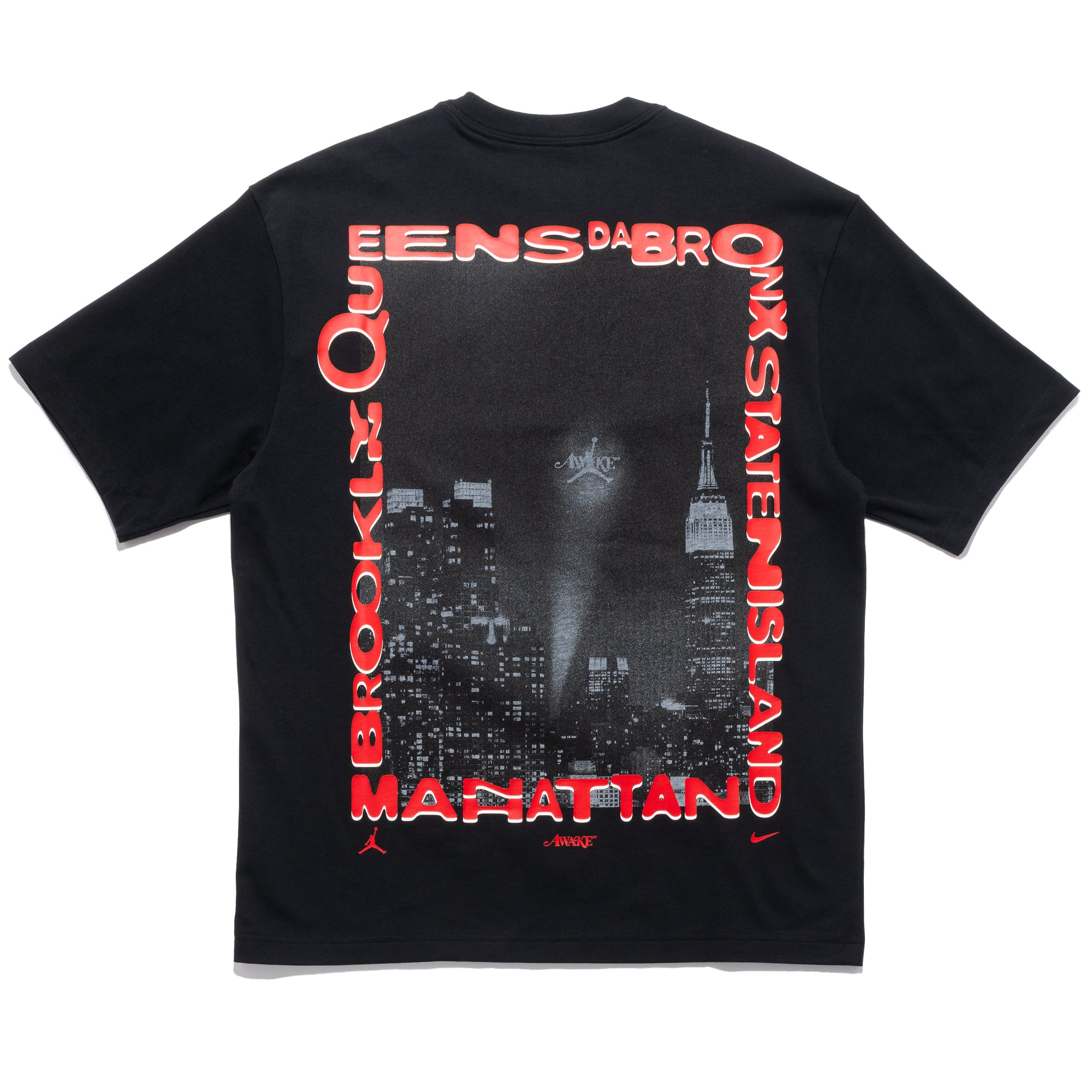 AWAKE NY Jordan 5BoroughTee Black L Tシャツ Jordan x Awake NY Tee BLACK/WHITE/UNIVERSITY RED IB7290-010