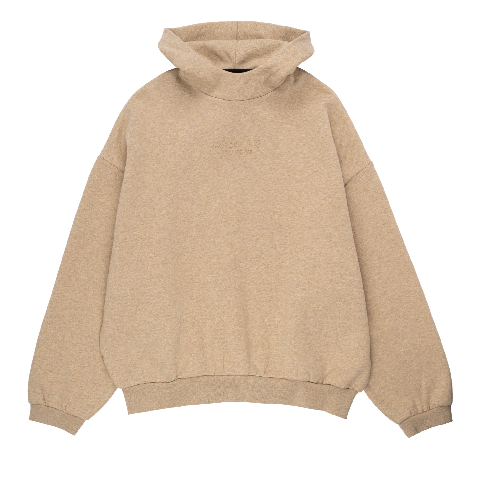 Beige Textured Ruched Front Volume Sleeve Shirt