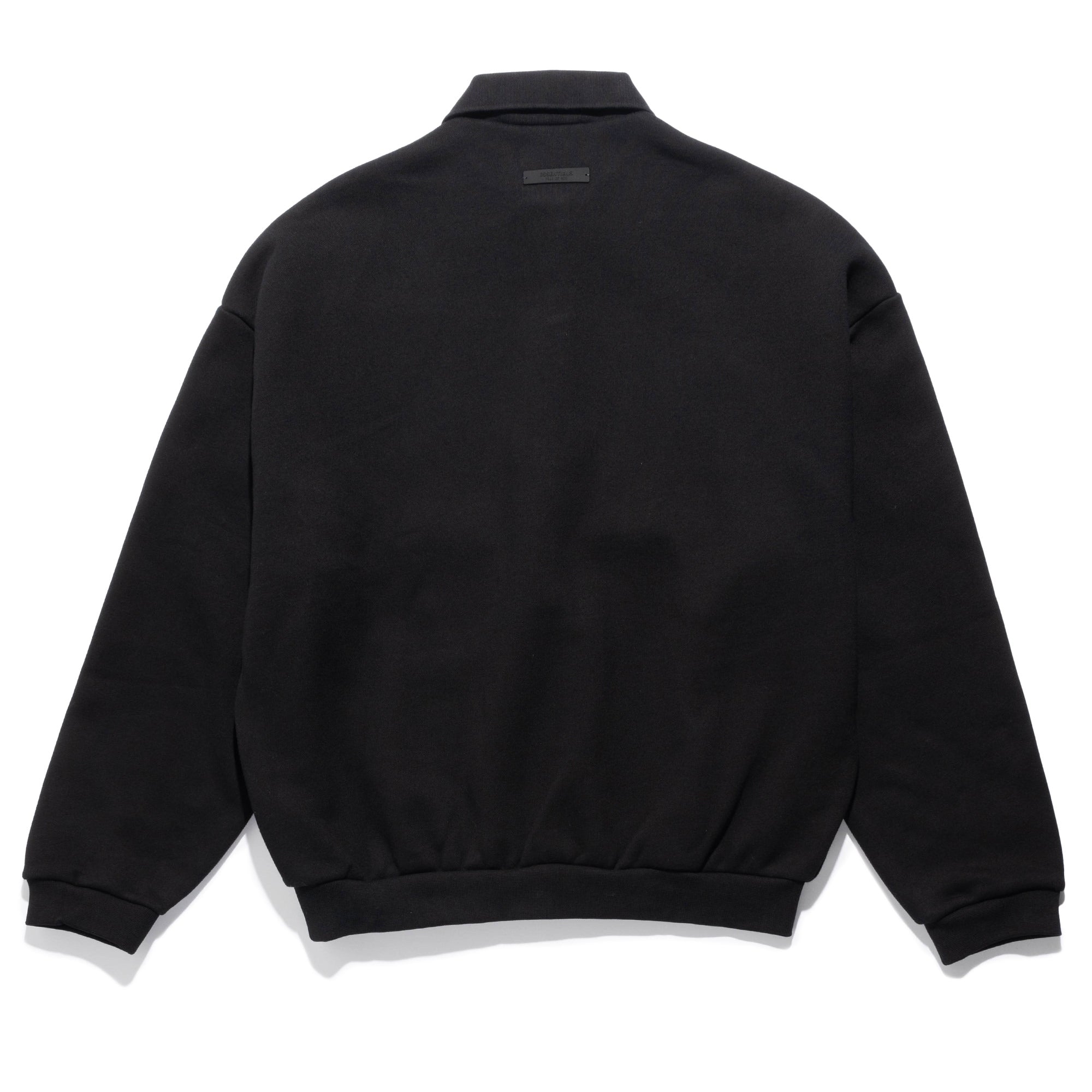 Black polo fleece jacket 2025
