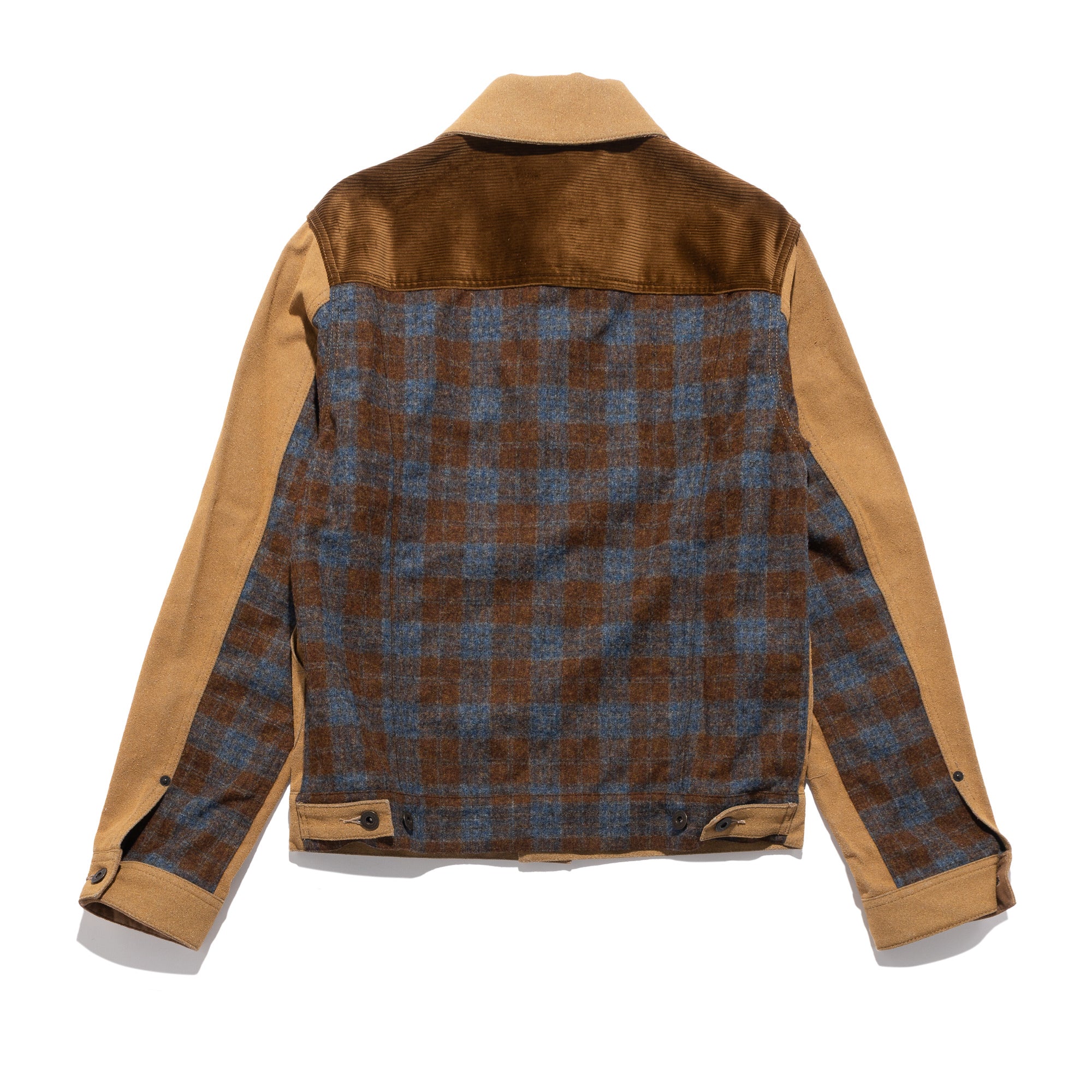 JWM Plaid Work Jacket Brown WP-J015-051-1