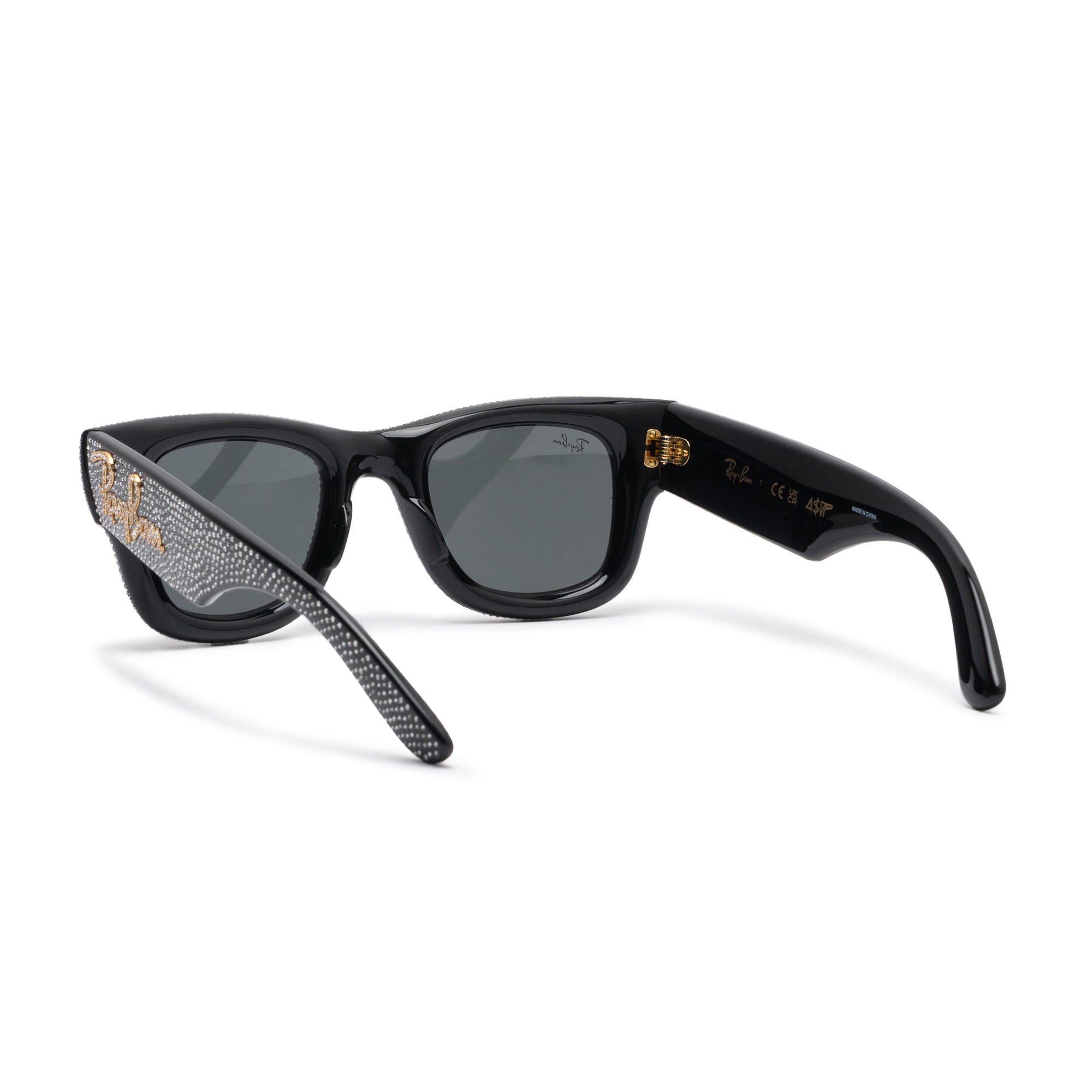 A$AP Rocky Wayfarer Puffer Swarovski Pavé Strass Black 5004