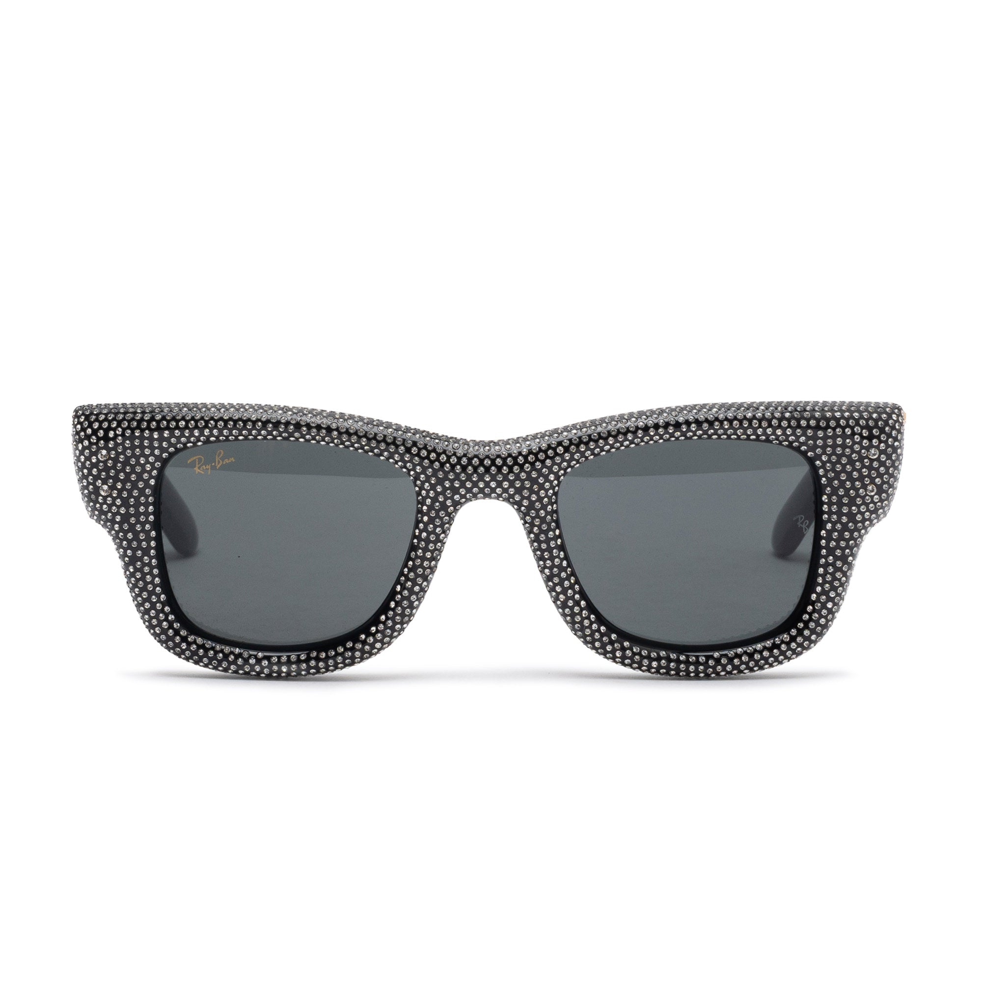 A$AP Rocky Wayfarer Puffer Swarovski Pavé Strass Black 5004