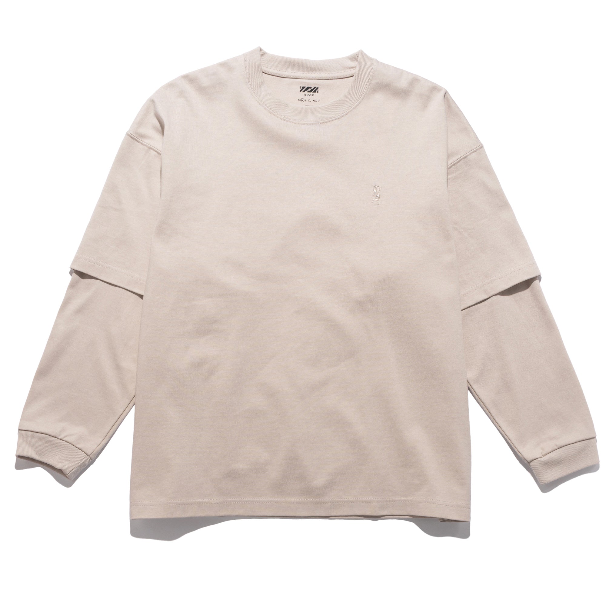 Layered LS Tee Greige 1007AWCS01
