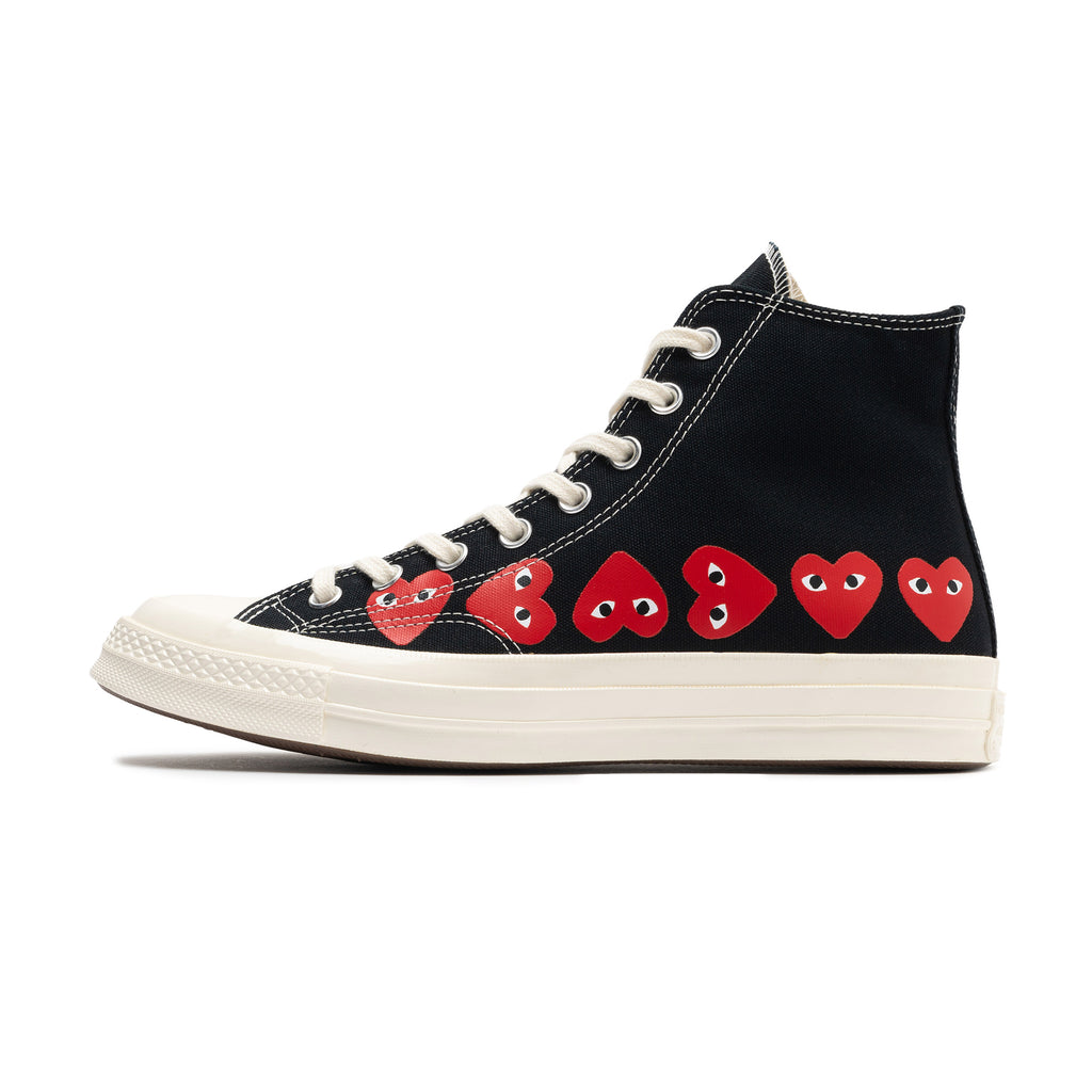 CT 70 Hi CDG Play Multi Heart A08147C Black