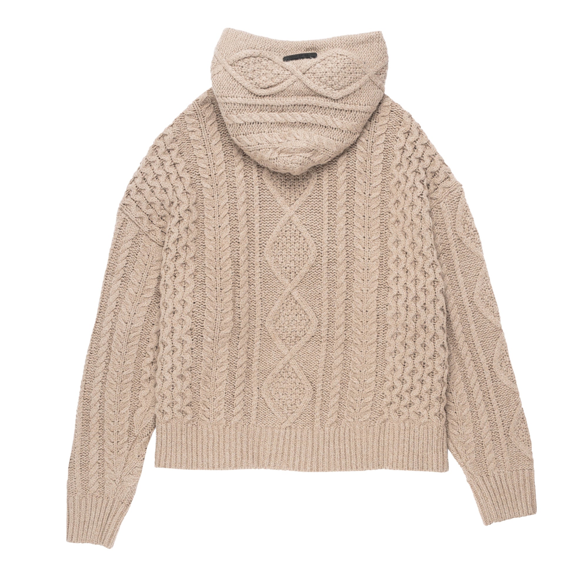 Cable Knit Hoodie 391F Core Heather