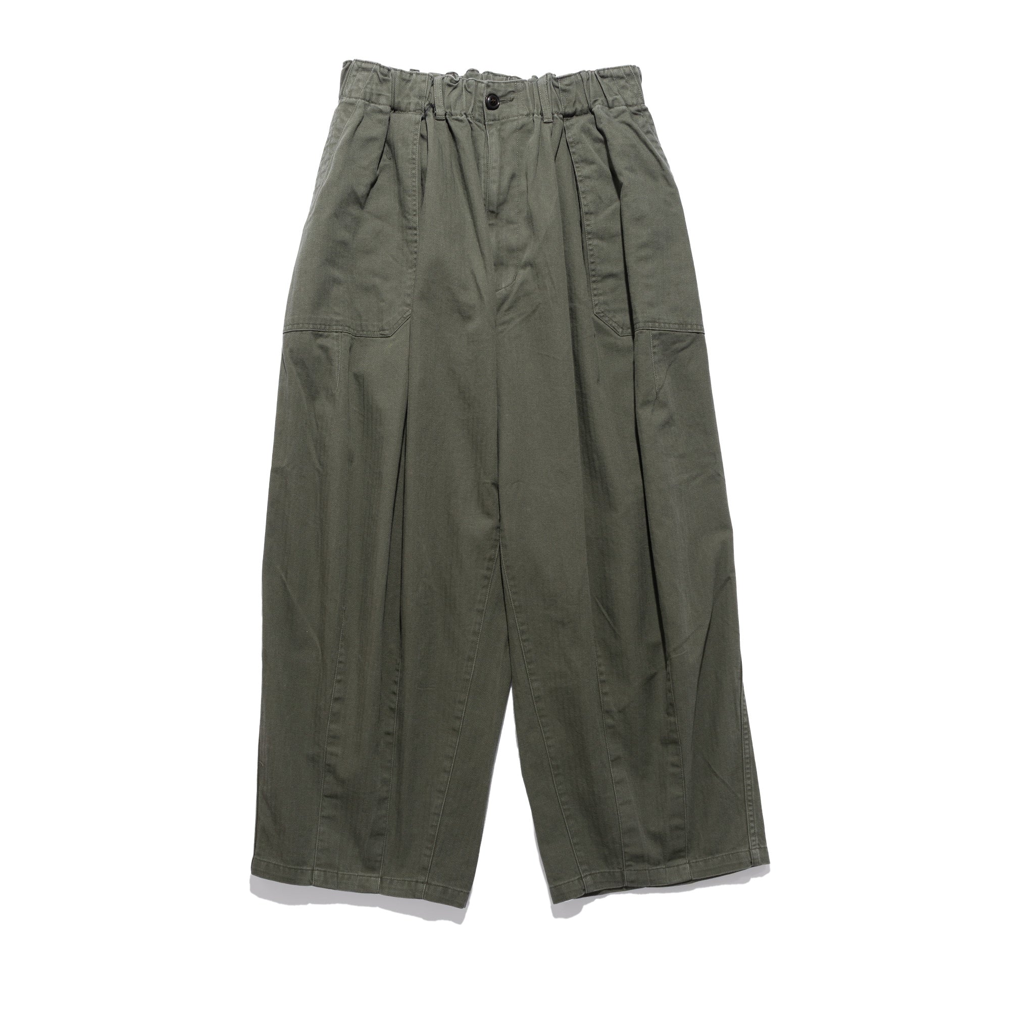 Herringbone Balloon Baker Pants Khaki 1006SSBALOONPT01
