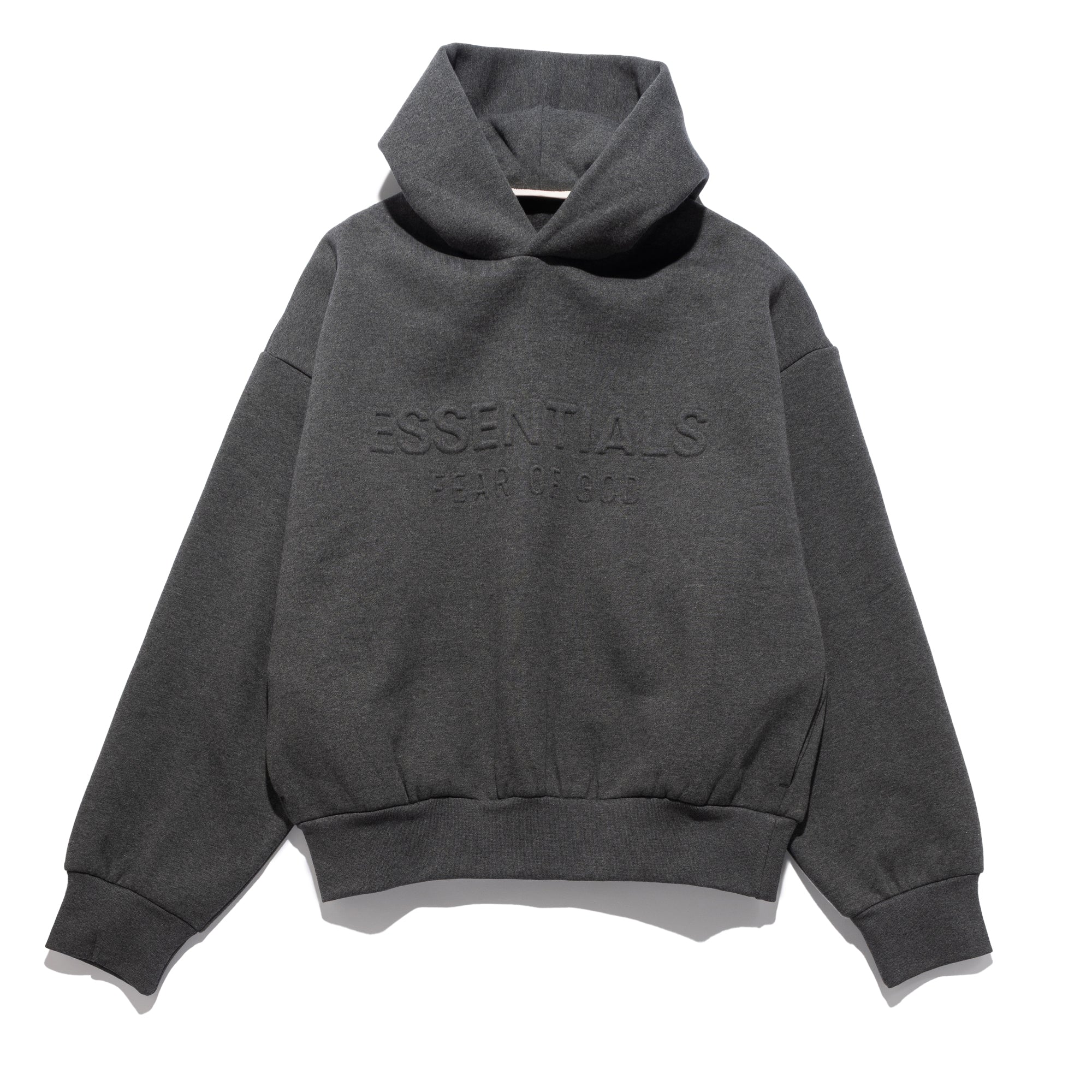 Embossed Classic Hoodie Charcoal Heather 192HO256211F