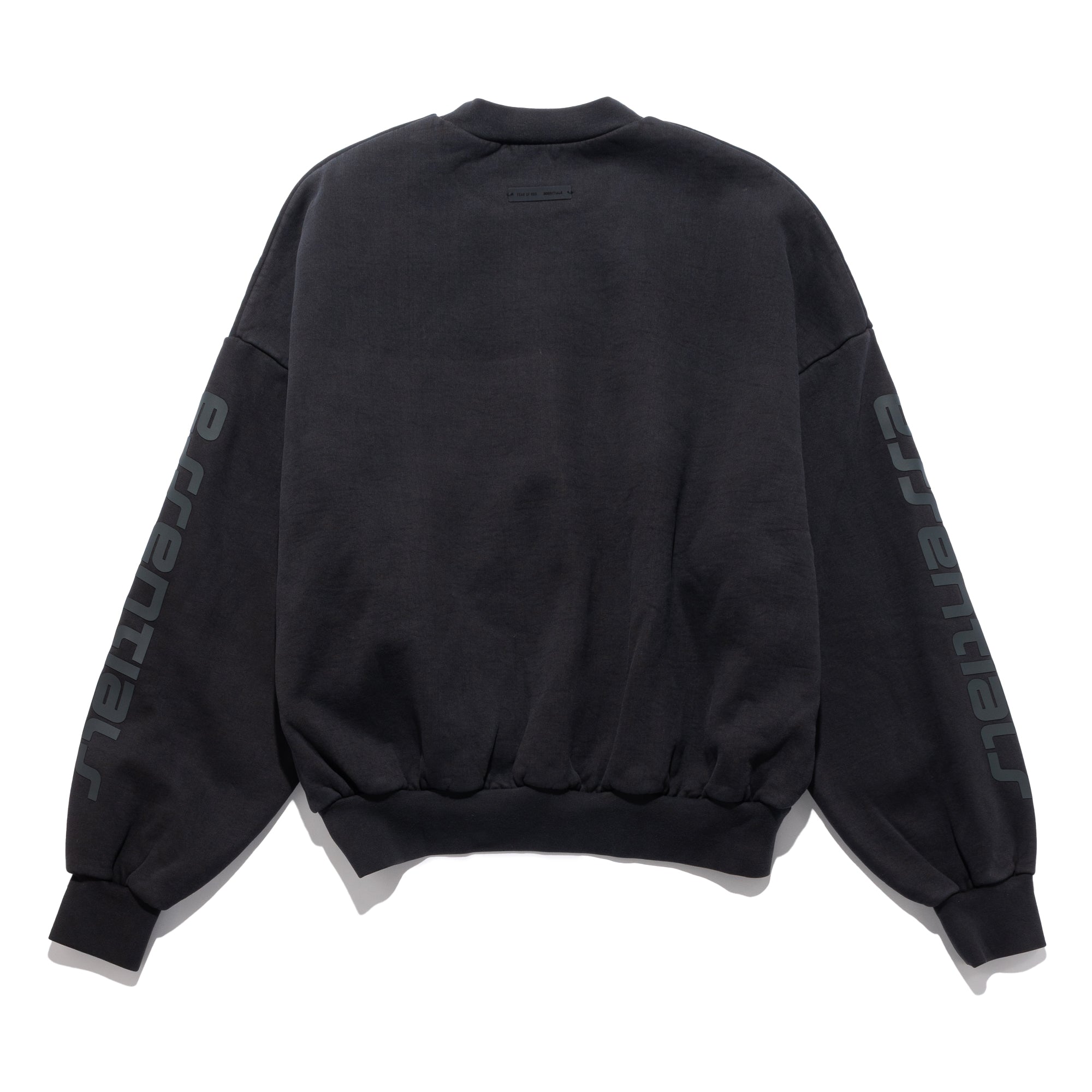 Cropped Relaxed Sweatshirt LA Vintage Black 192HO256893F
