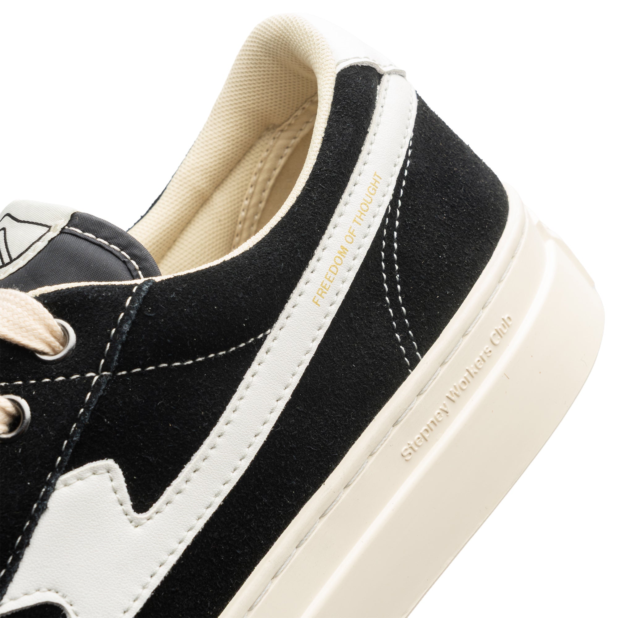DELLOW S-STRIKE CUP SUEDE Black/White YA25015