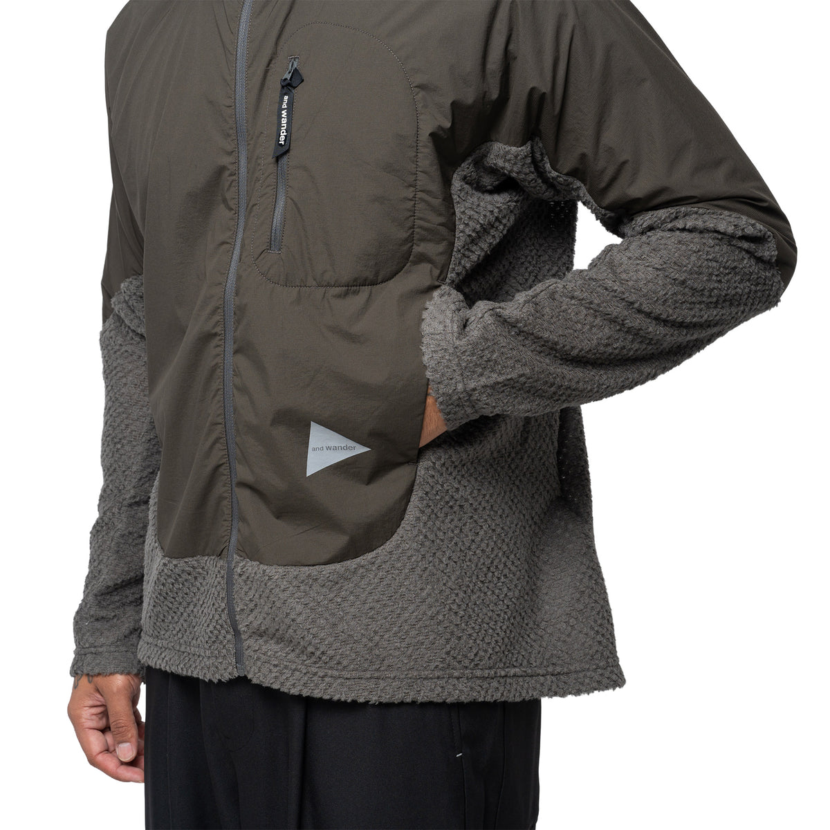 Air Fleece F/Z Hoodie Khaki 574-6241018
