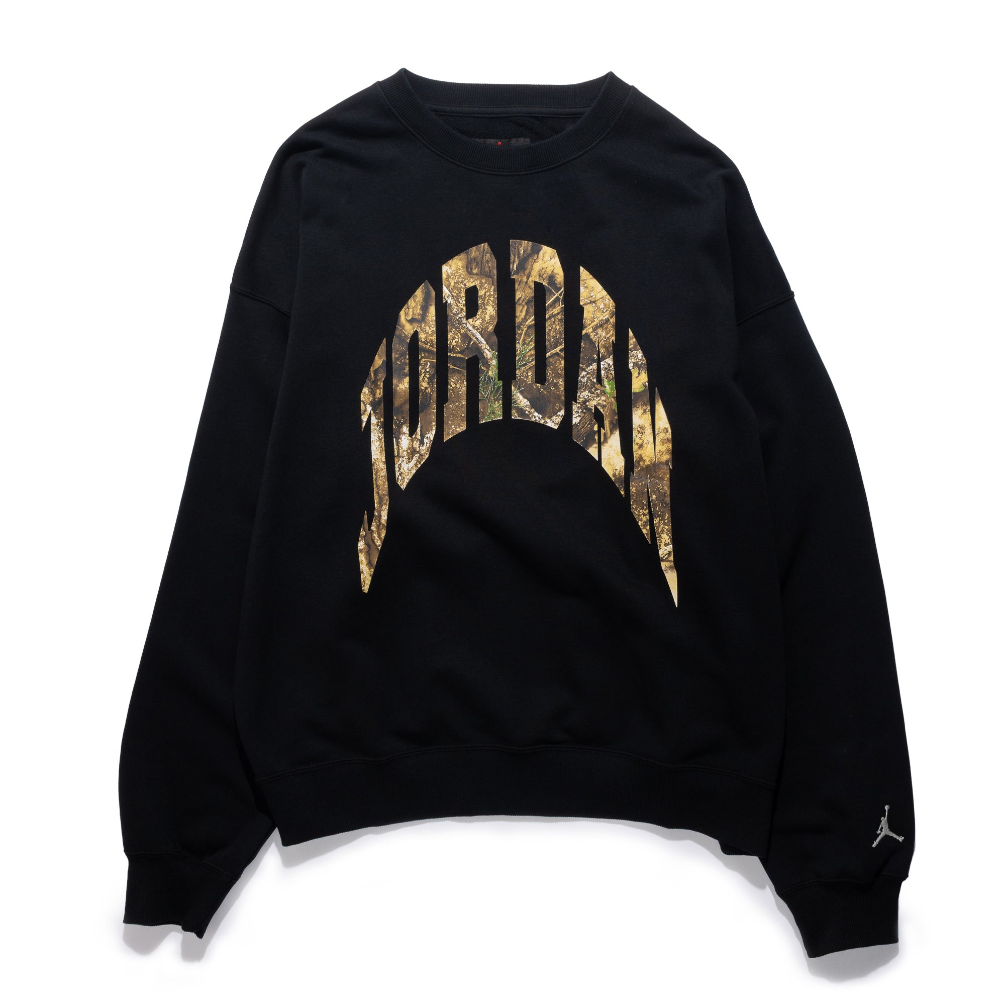 Jordan Brooklyn Realtree Crew-Neck Sweatshirt BLACK IM6304-010