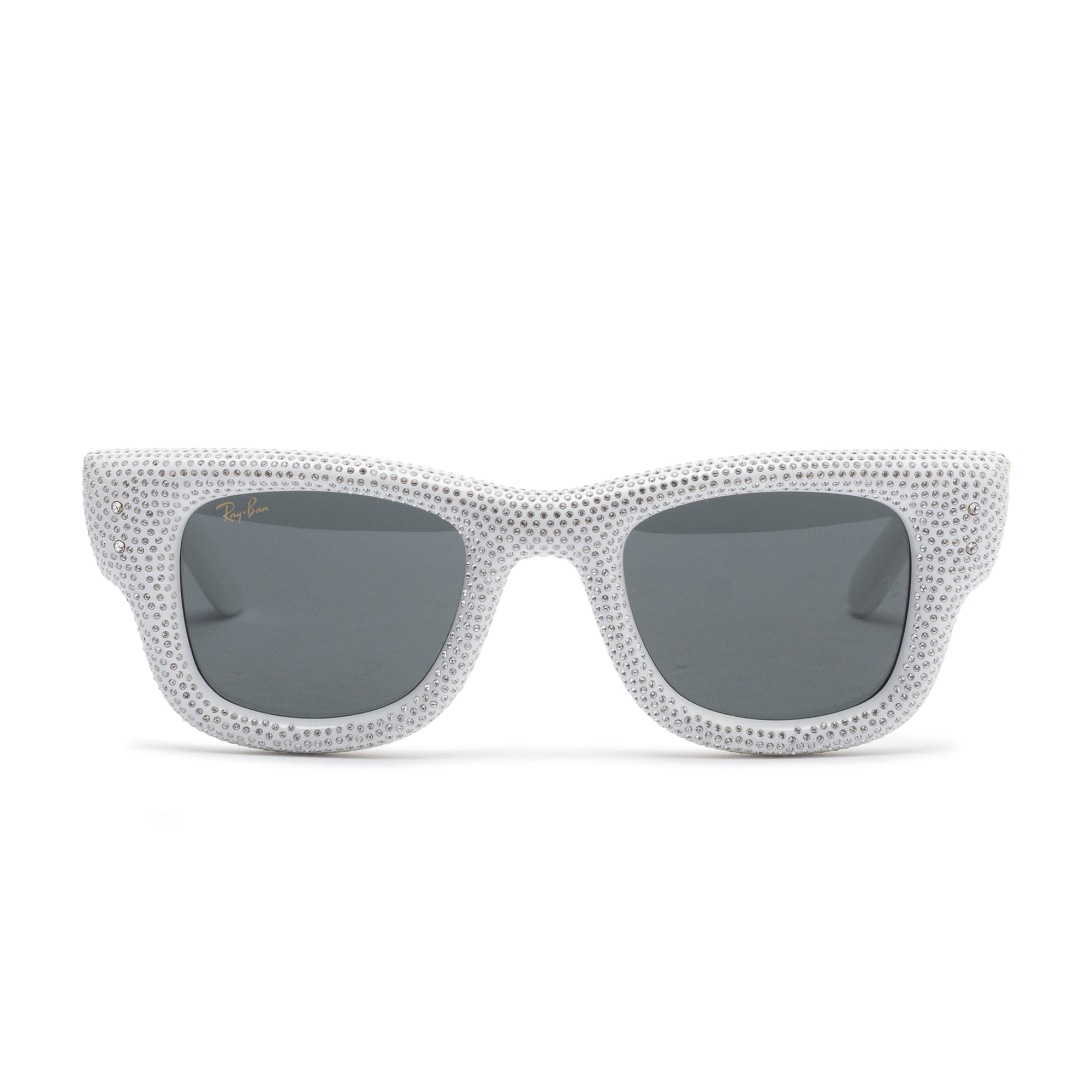 A$AP Rocky Wayfarer Puffer Swarovski Pavé Strass White 9886