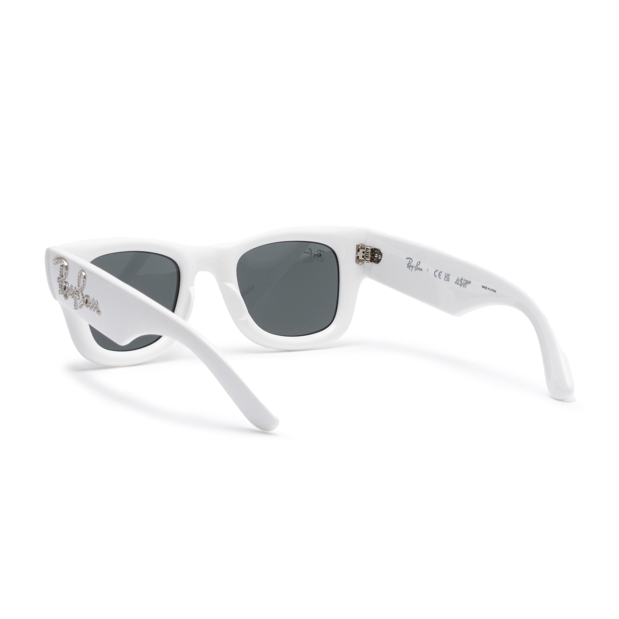 A$AP Rocky Wayfarer Puffer Swarovski Strass White 5073
