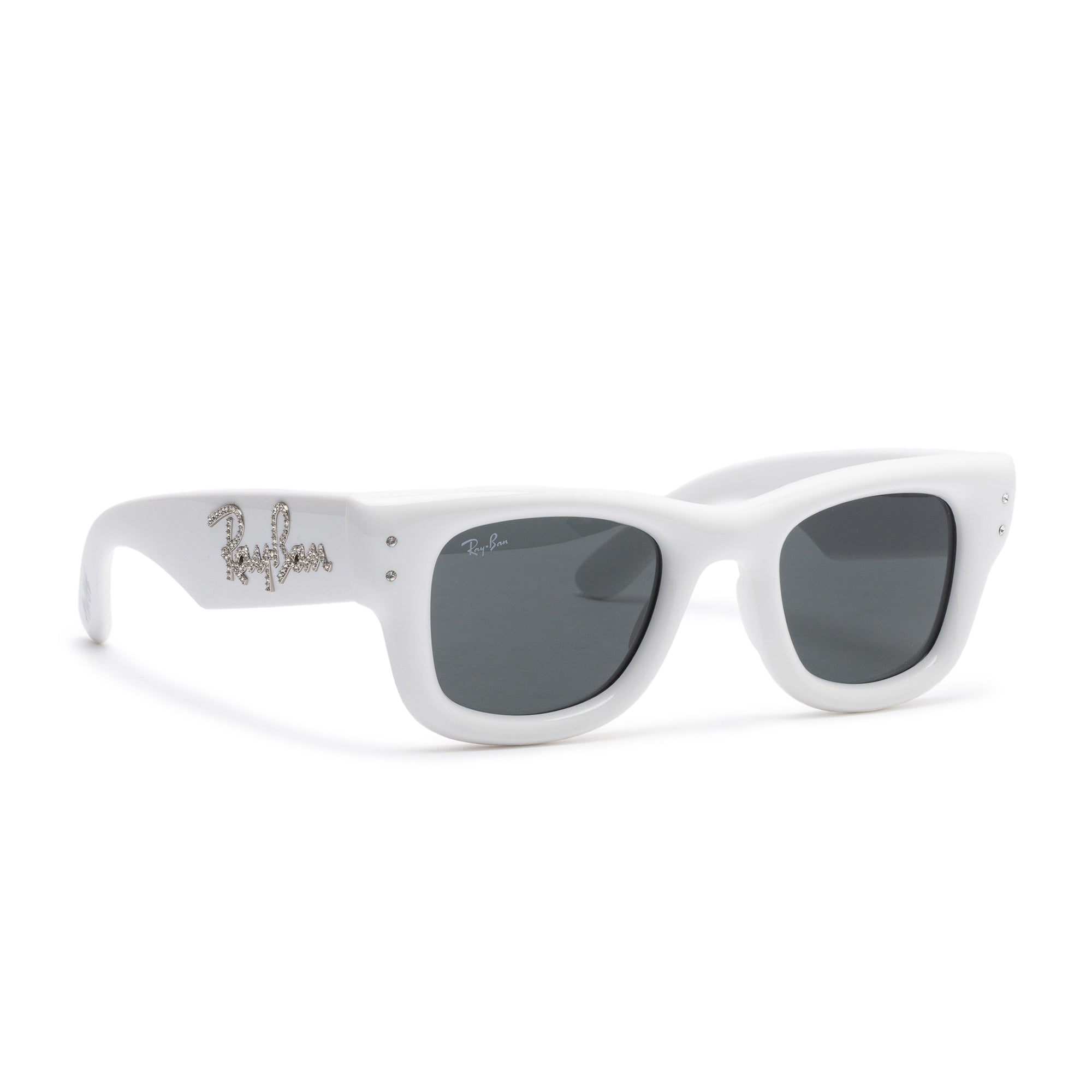 A$AP Rocky Wayfarer Puffer Swarovski Strass White 5073